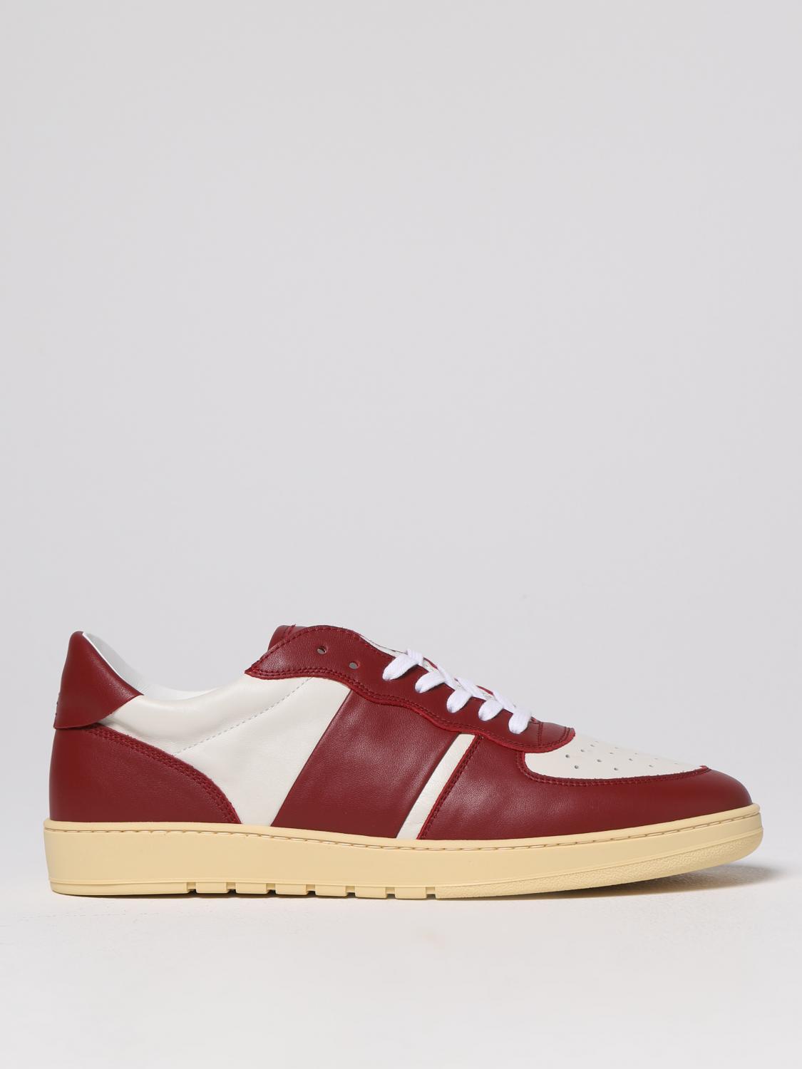 COLLEGIUM SNEAKERS: Sneakers Pillar Destroyer Collegium in pelle, Rosso - Img 1