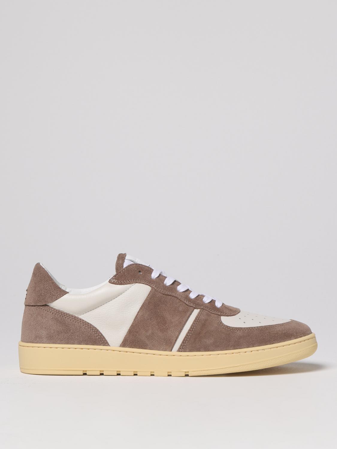 COLLEGIUM SNEAKERS: Sneakers Pillar Destroyer Collegium in pelle, Marrone - Img 1