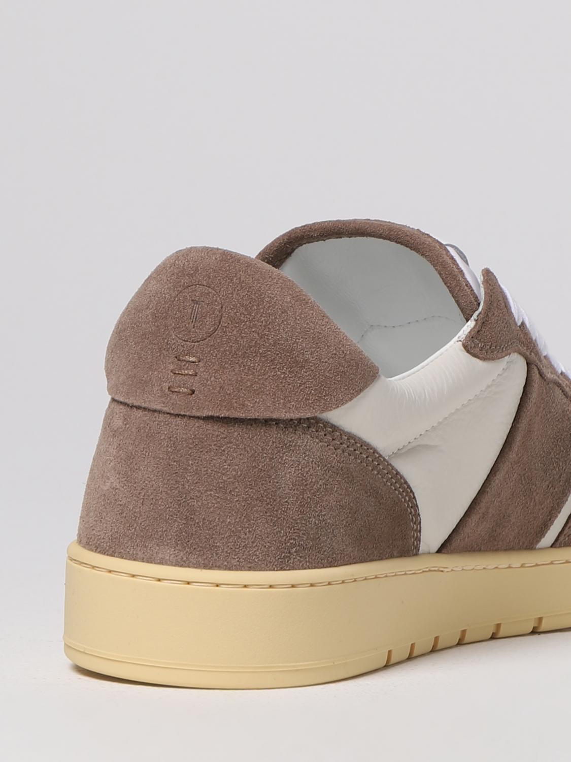 COLLEGIUM SNEAKERS: Sneakers Pillar Destroyer Collegium in pelle, Marrone - Img 3