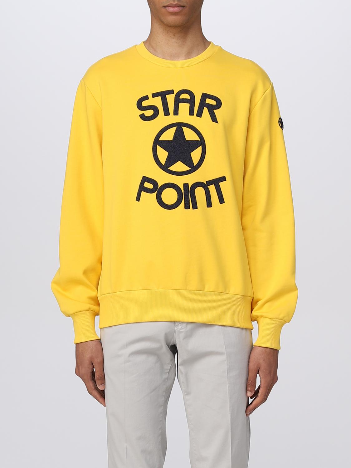 STAR POINT SWEATSHIRT: Sweatshirt men Star Point, Yellow - Img 1