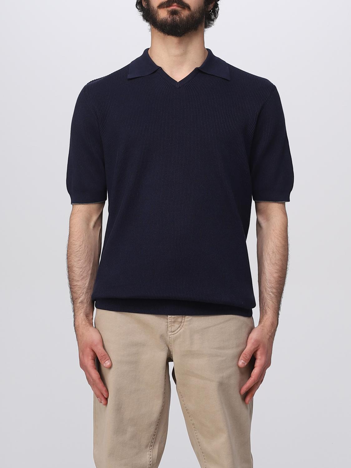 BRUNELLO CUCINELLI PULLOVER: Pullover herren Brunello Cucinelli, Blau - Img 1
