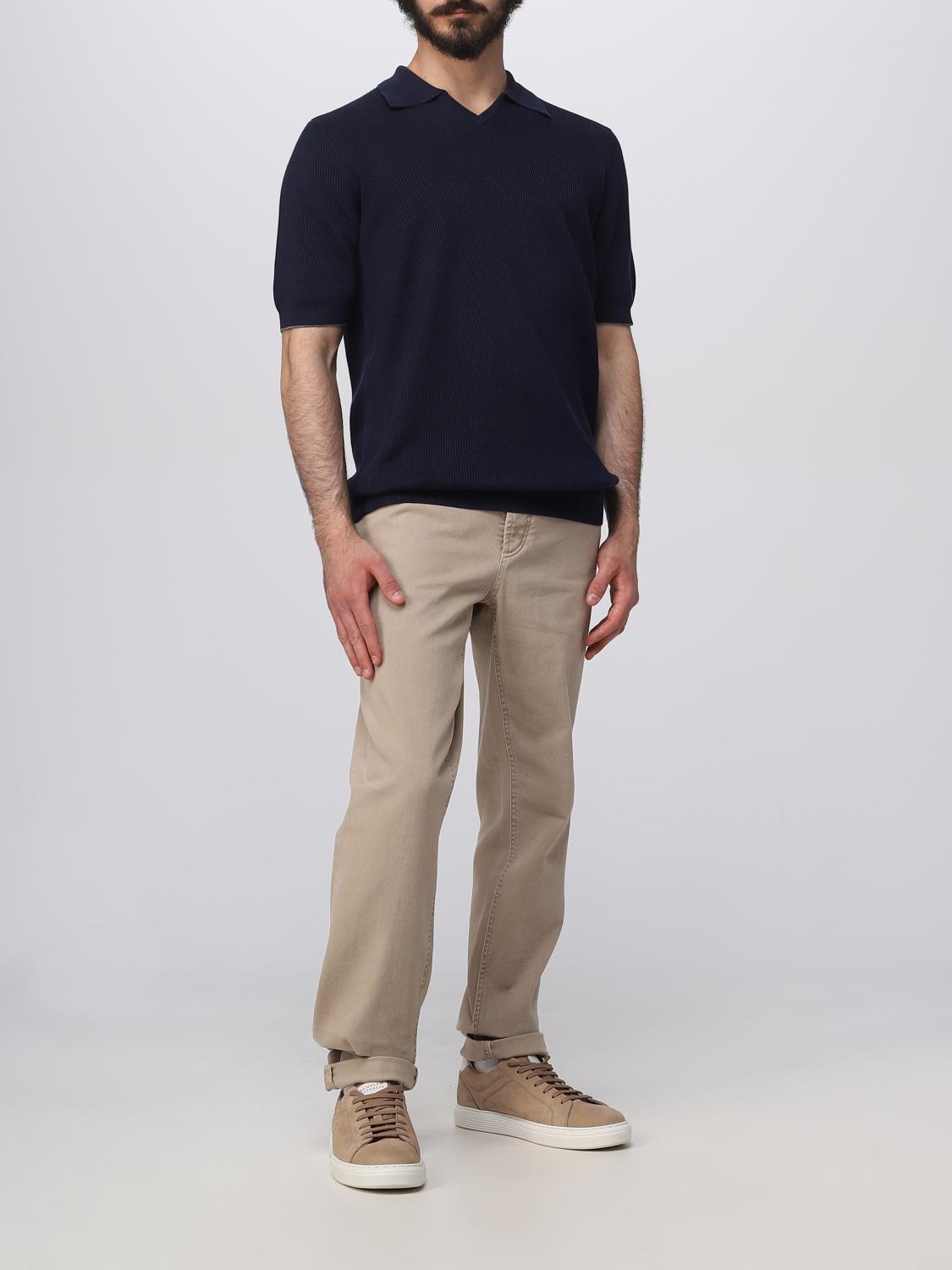 BRUNELLO CUCINELLI PULLOVER: Pullover herren Brunello Cucinelli, Blau - Img 2
