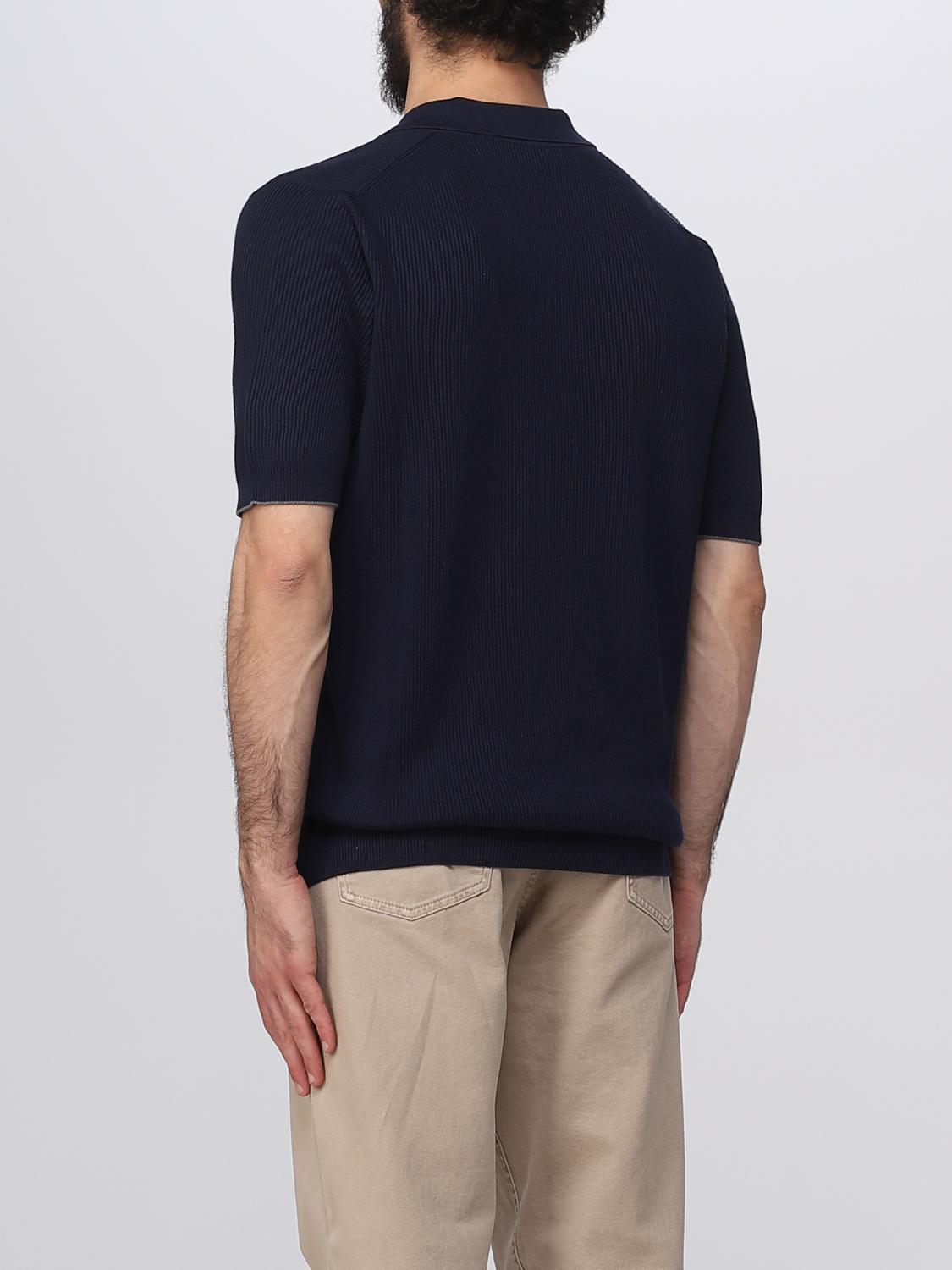 BRUNELLO CUCINELLI PULLOVER: Pullover herren Brunello Cucinelli, Blau - Img 3