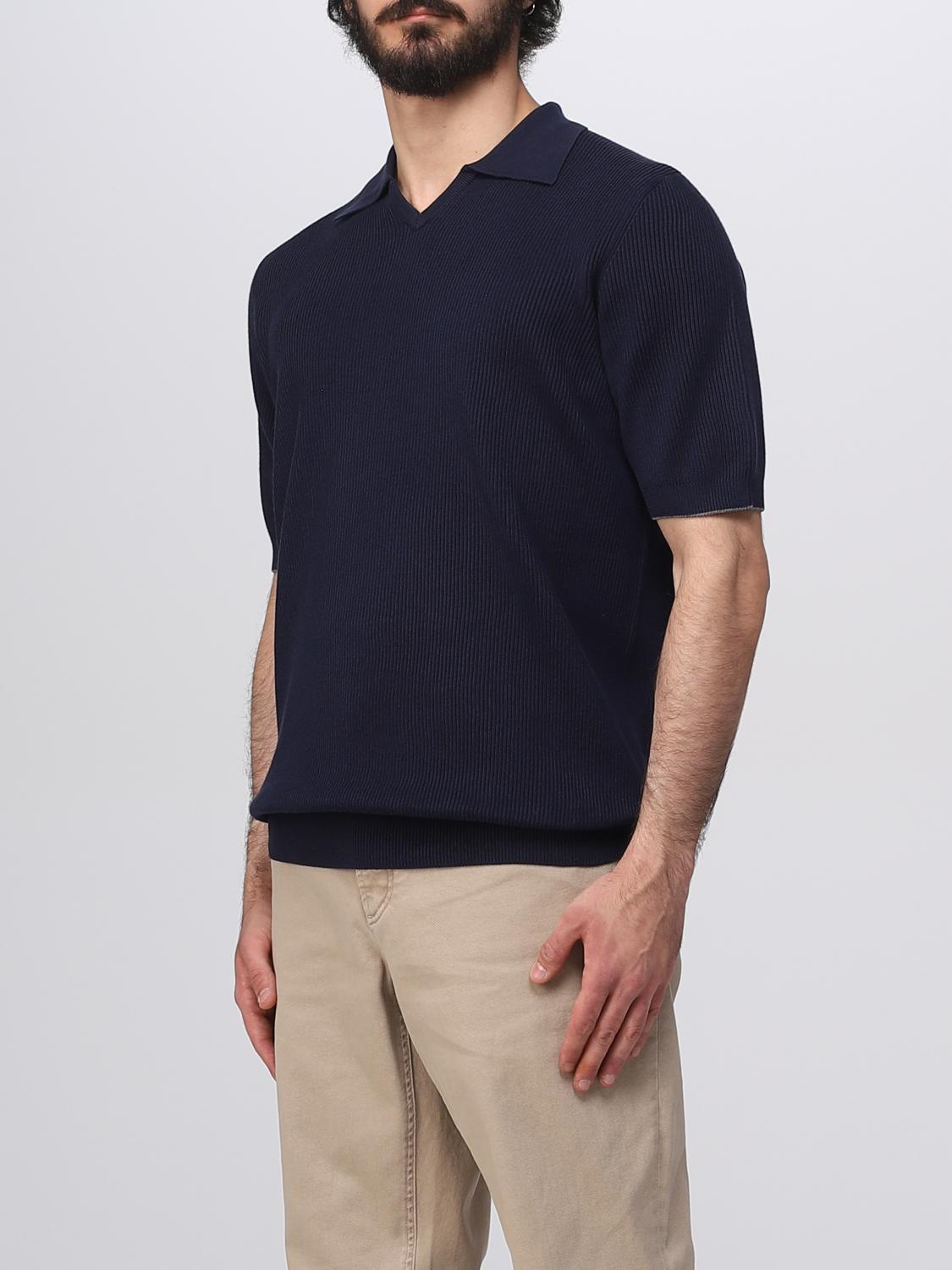 BRUNELLO CUCINELLI PULLOVER: Pullover herren Brunello Cucinelli, Blau - Img 4