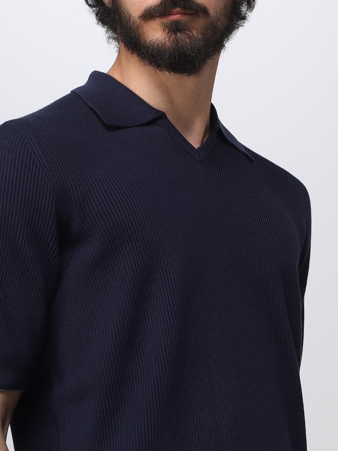 BRUNELLO CUCINELLI PULLOVER: Pullover herren Brunello Cucinelli, Blau - Img 5