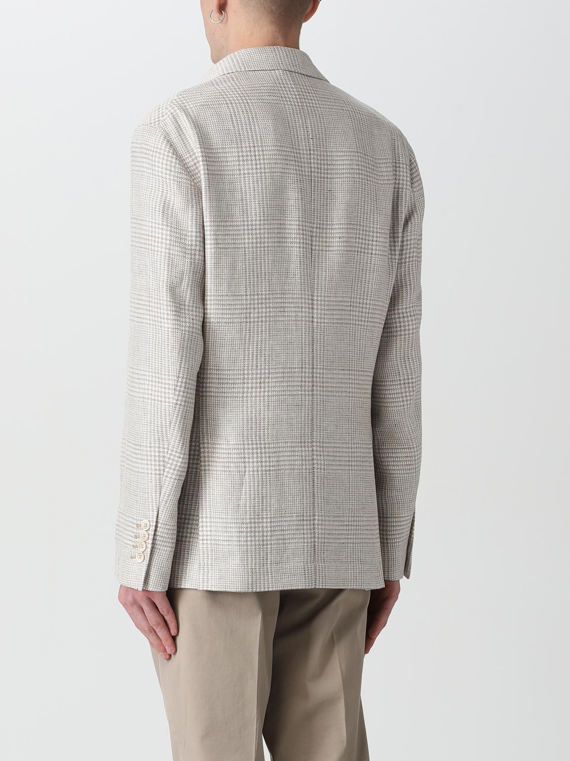 BRUNELLO CUCINELLI BLAZER: Blazer Brunello Cucinelli in misto lino, Sabbia - Img 3