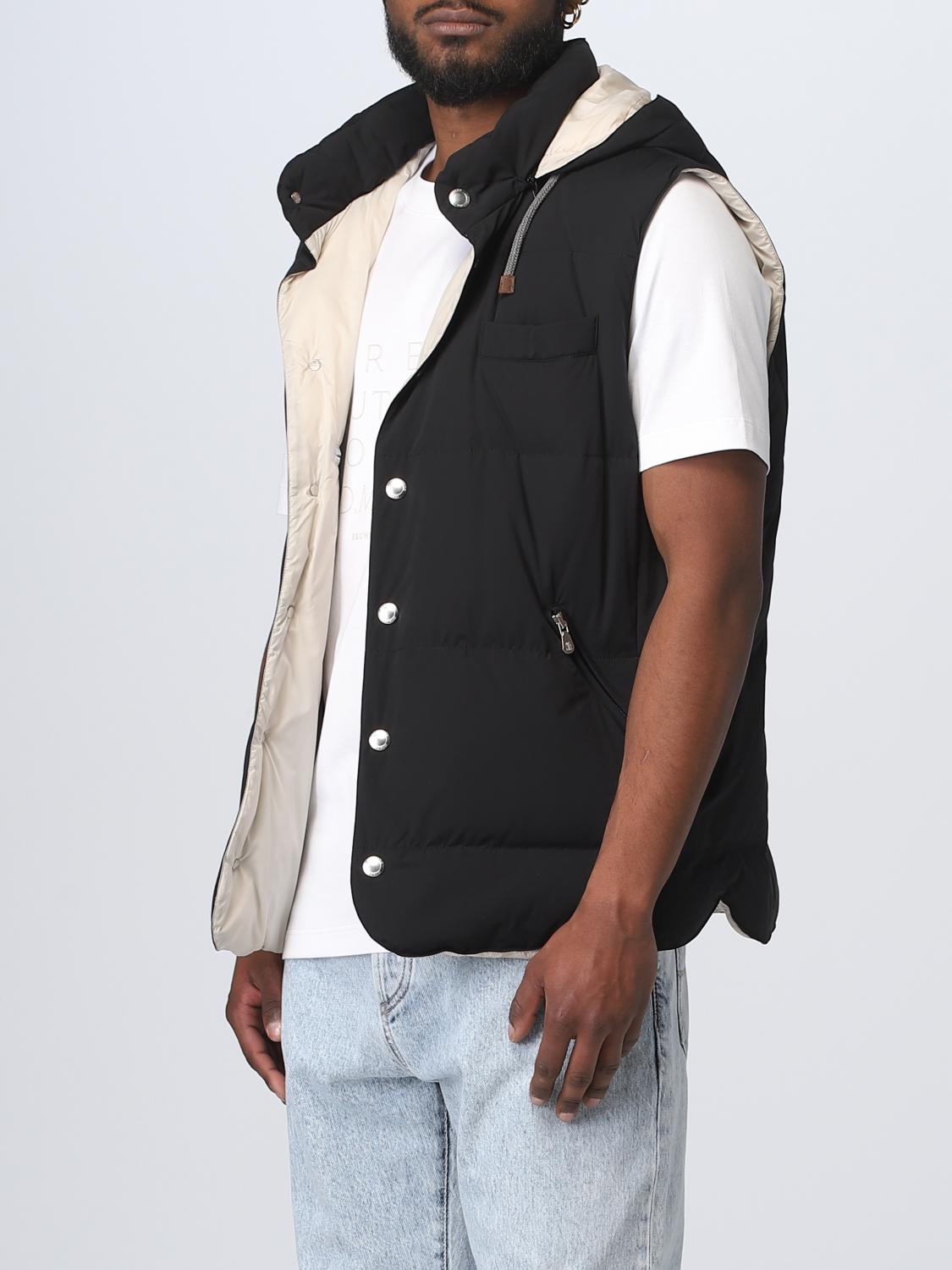 BRUNELLO CUCINELLI WAISTCOAT: Jacket men Brunello Cucinelli, Black - Img 4