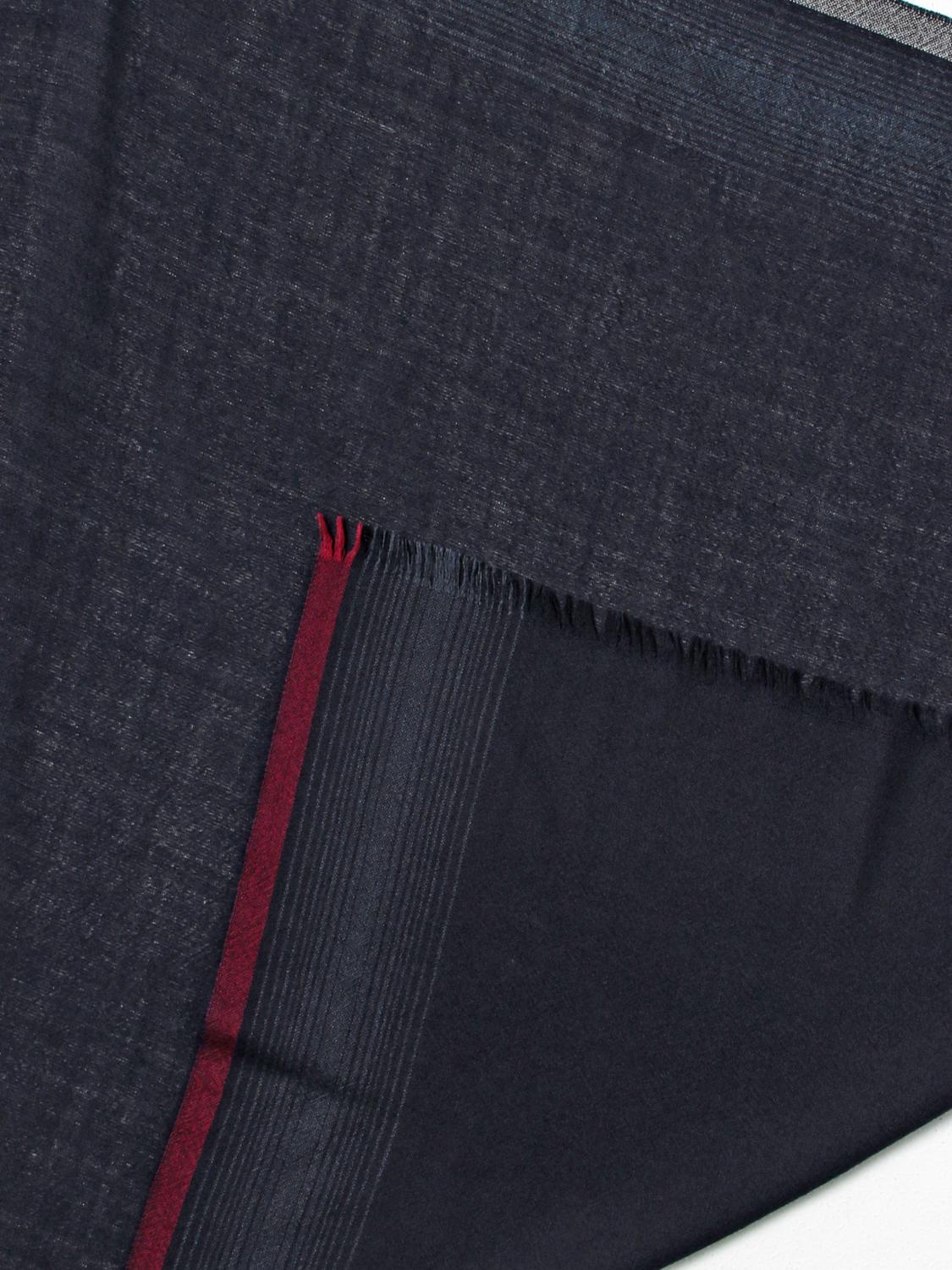 BRUNELLO CUCINELLI ÉCHARPE: écharpe homme Brunello Cucinelli, Bleu Marine - Img 3