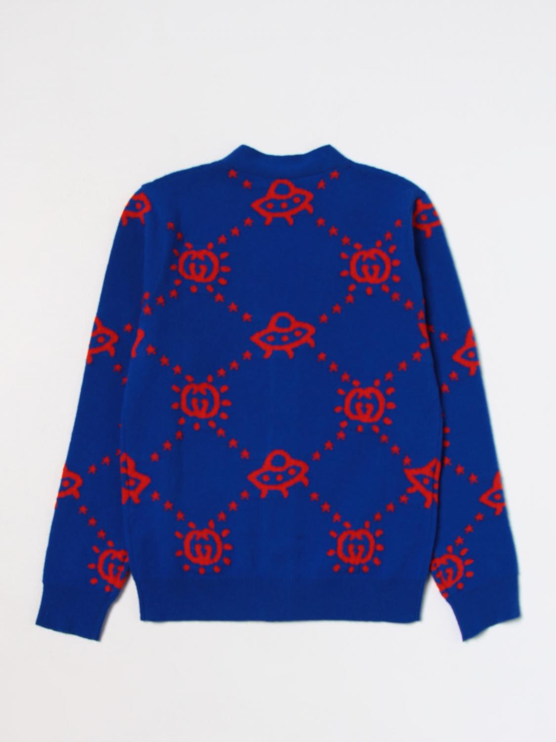 GUCCI JERSEY: Jersey niños Gucci, Azul Oscuro - Img 2