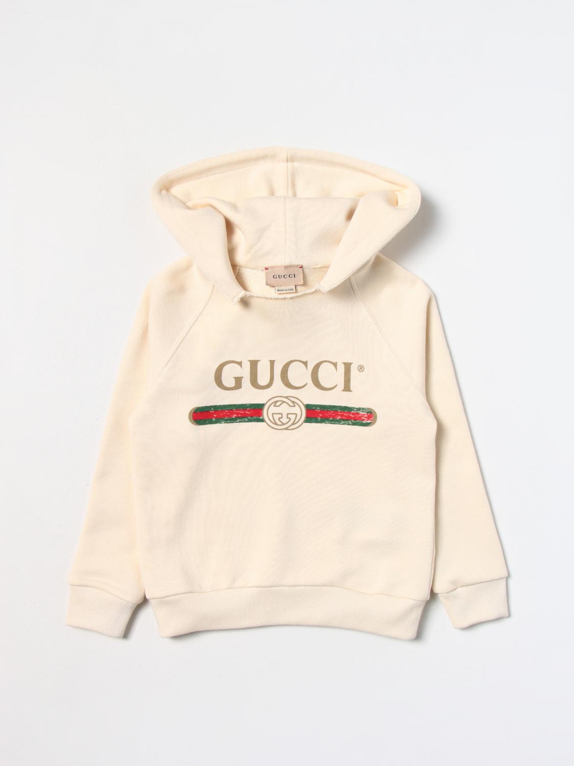 Gucci cotton sweatshirt - Yellow Cream | 532484X9O39 | GIGLIO.COM