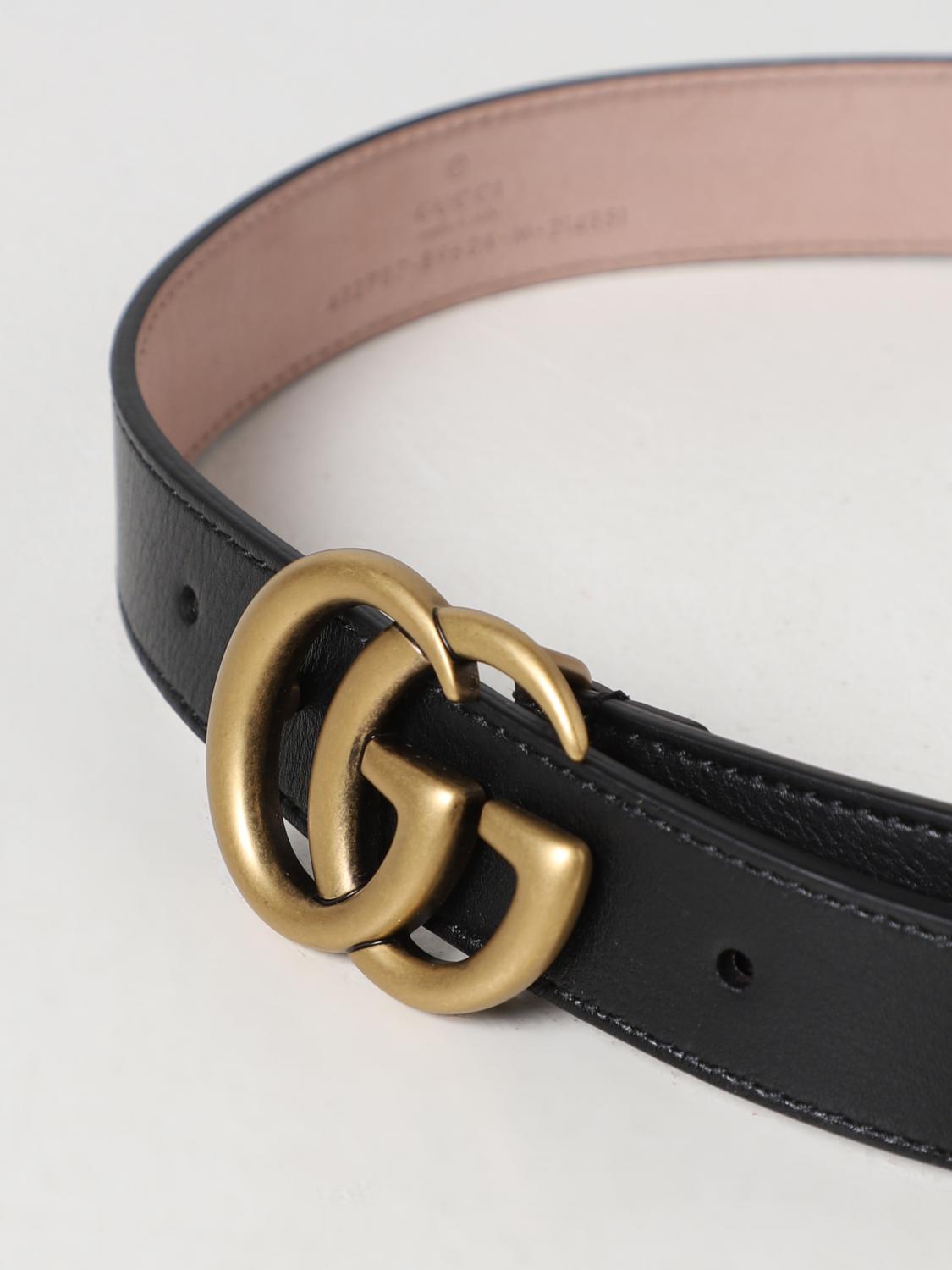 GUCCI BELT: Gucci leather belt, Black - Img 2