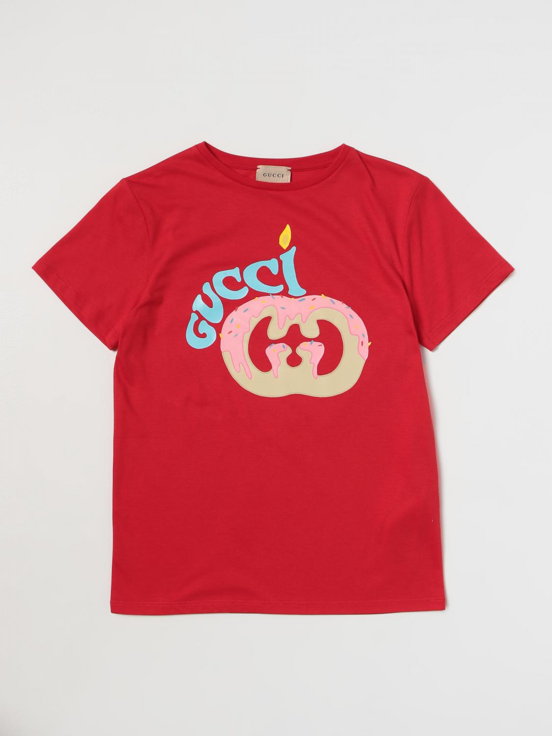 Gucci T-shirt kids - Red | 610190XJFPG | GIGLIO.COM