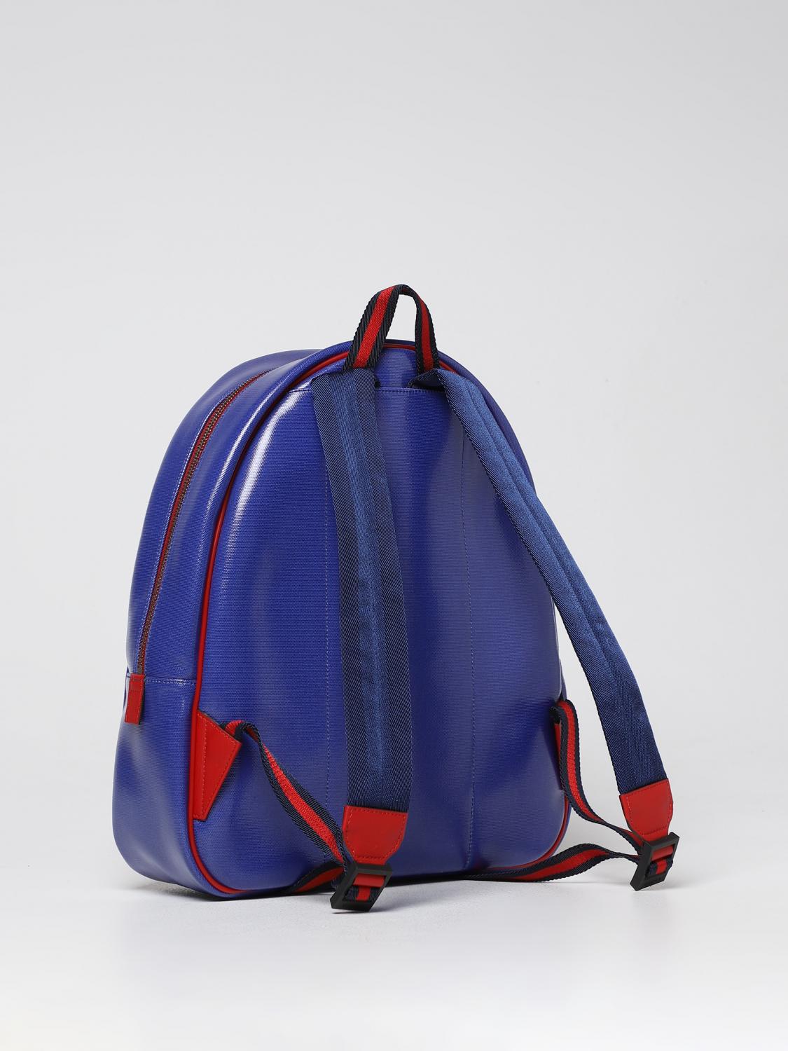 GUCCI DUFFEL BAG: Gucci Melting backpack in coated cotton, Blue - Img 2