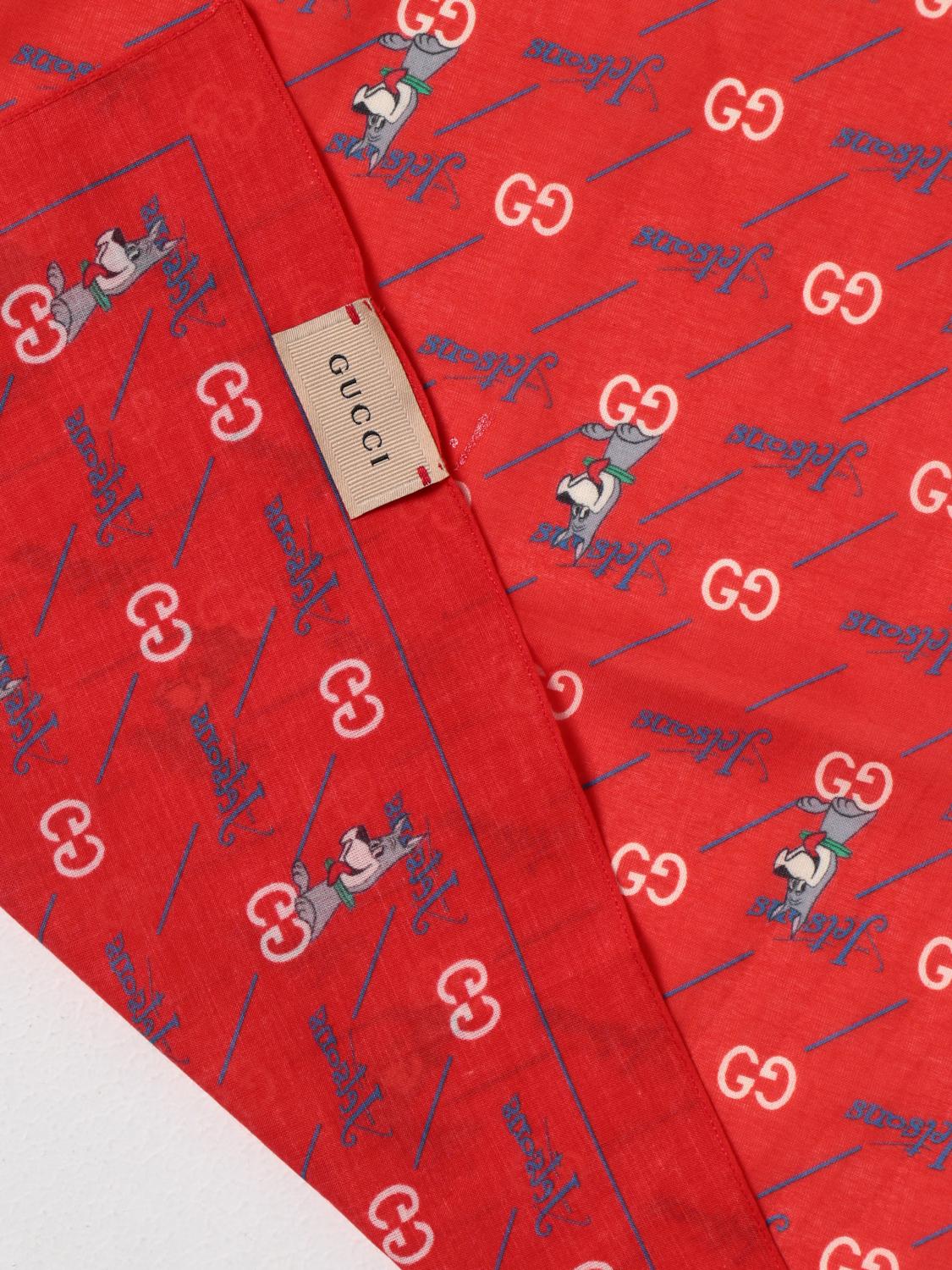 GUCCI BUFANDA: Bufanda niños Gucci, Rojo - Img 3