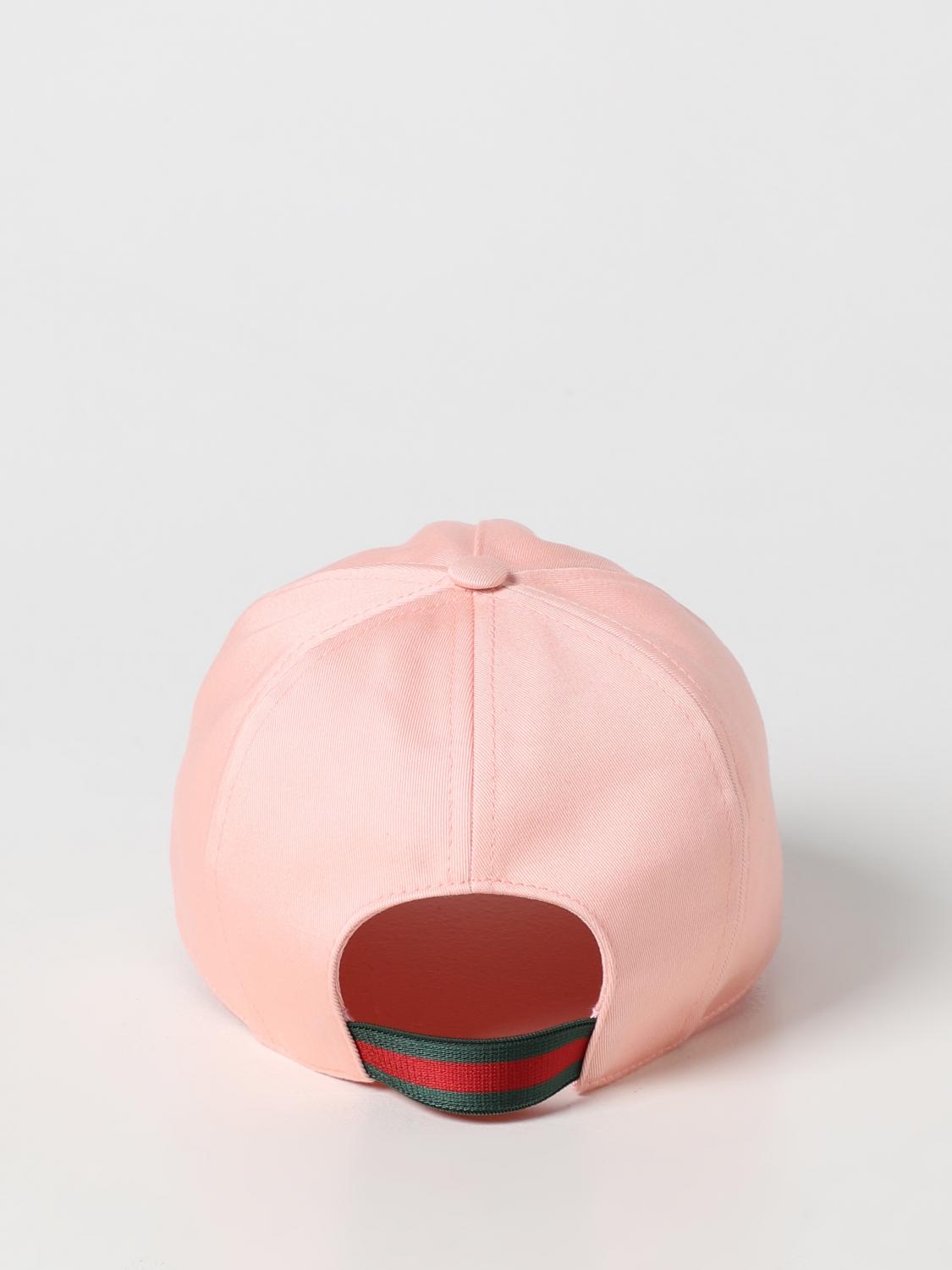 Gucci hat in cotton with embroidered GG monogram - Pink