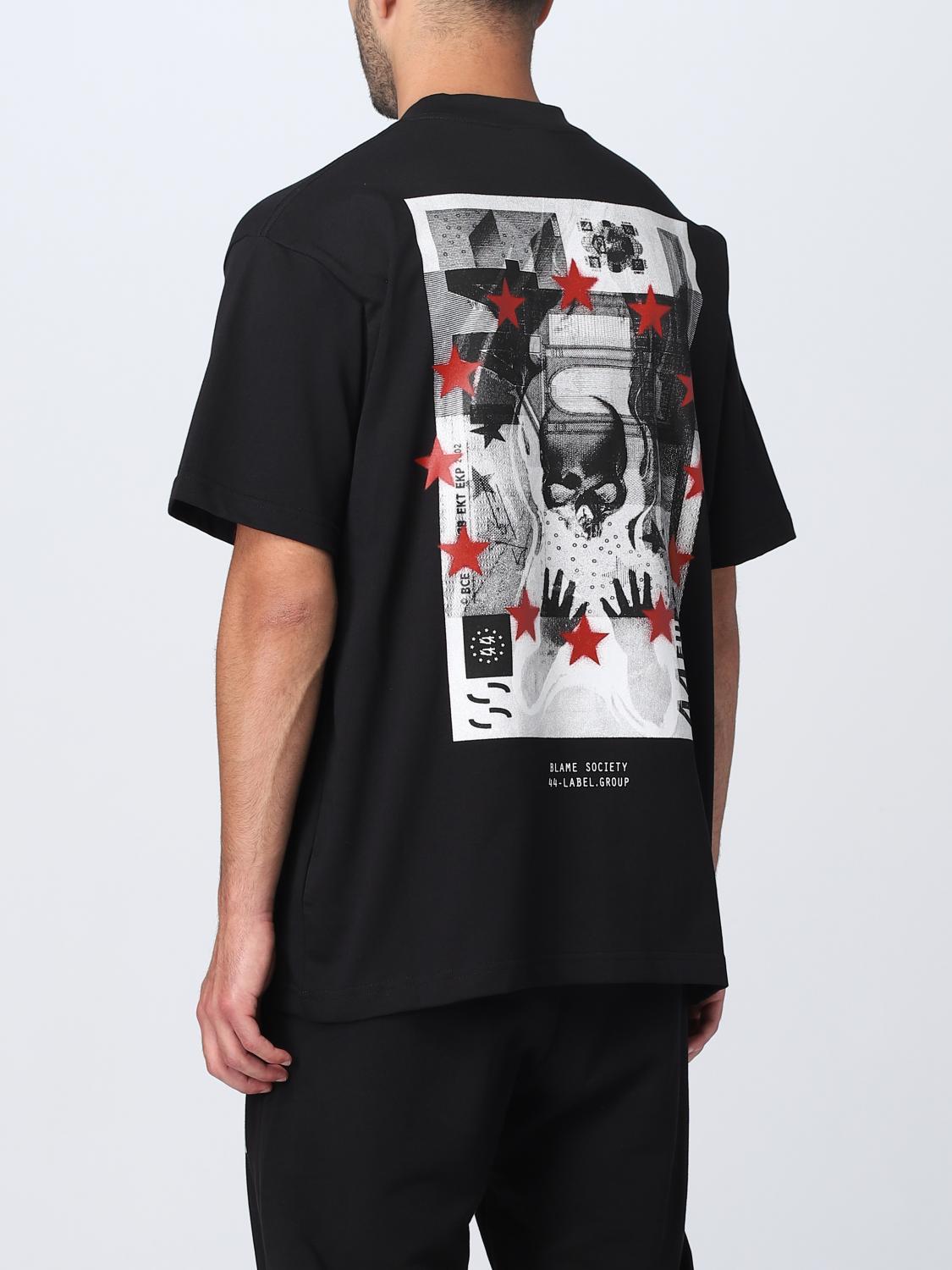 44 LABEL GROUP T-SHIRT: T-shirt men 44 Label Group, Black 2 - Img 2