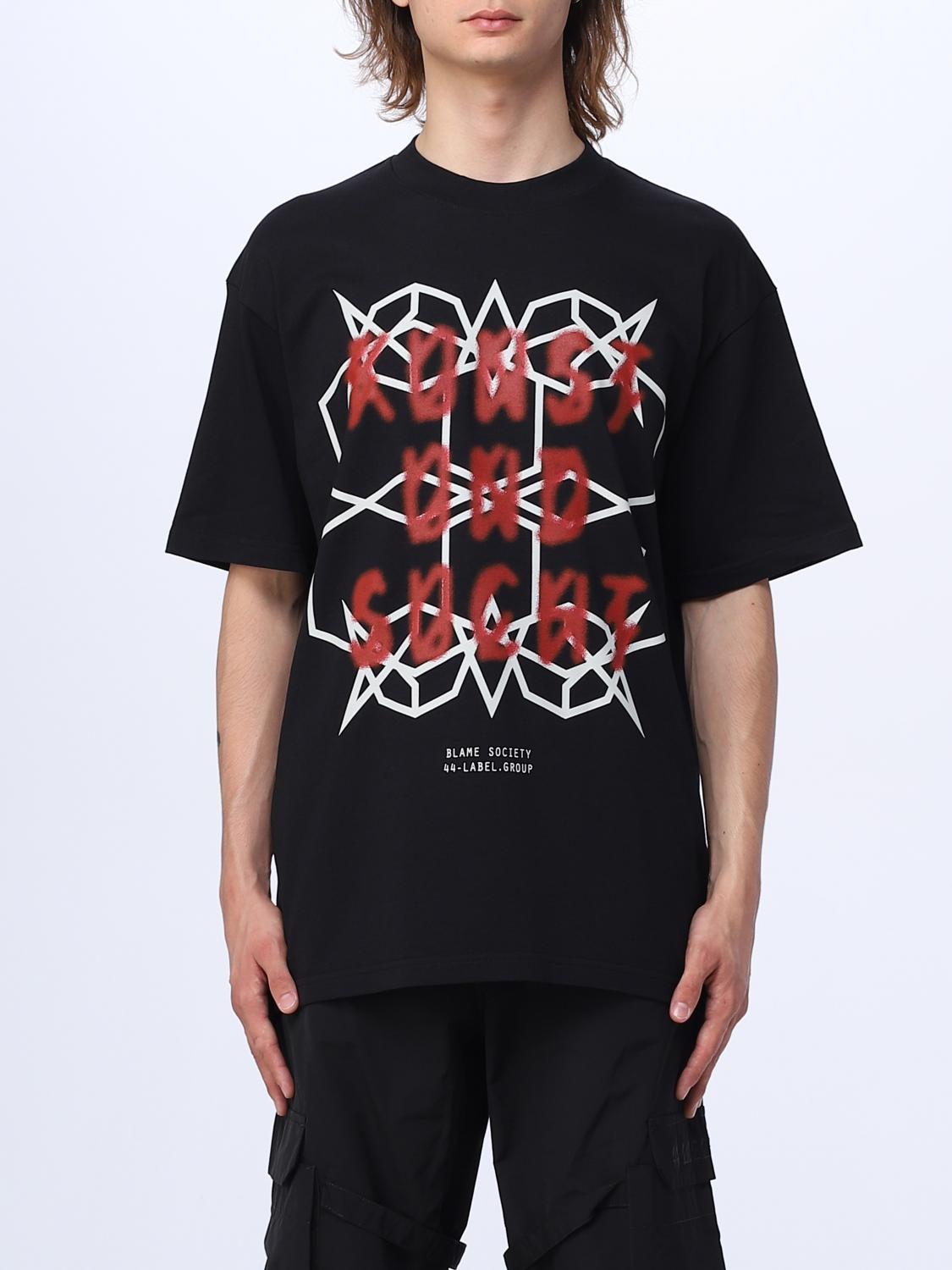 44 LABEL GROUP T-SHIRT: T-shirt men 44 Label Group, Black 4 - Img 1