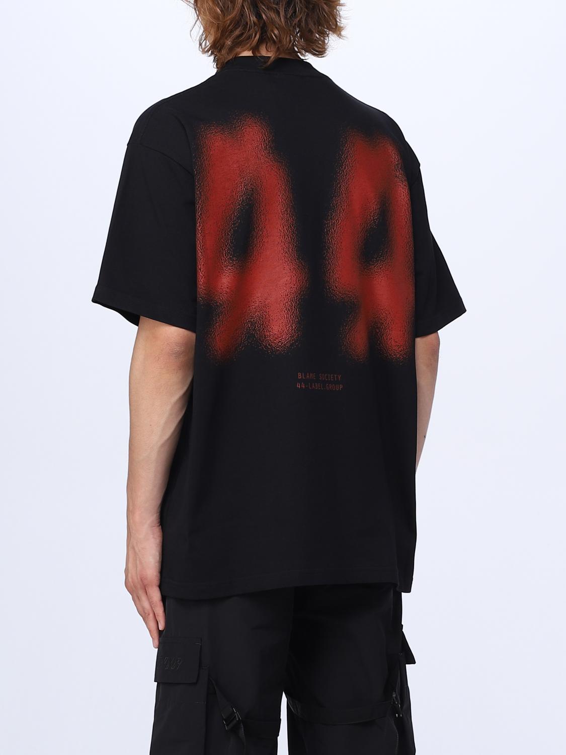 44 LABEL GROUP T-SHIRT: T-shirt men 44 Label Group, Black 4 - Img 2
