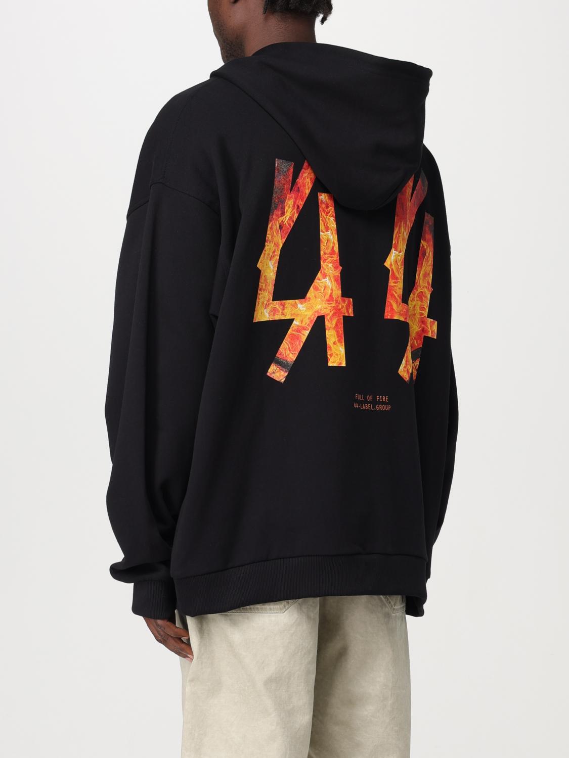 44 LABEL GROUP SUDADERA: Sudadera hombre 44 Label Group, Negro 3 - Img 3