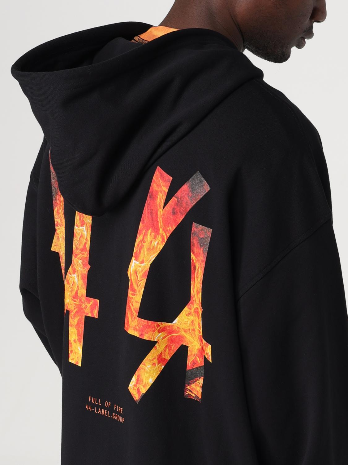 44 LABEL GROUP SUDADERA: Sudadera hombre 44 Label Group, Negro 3 - Img 5