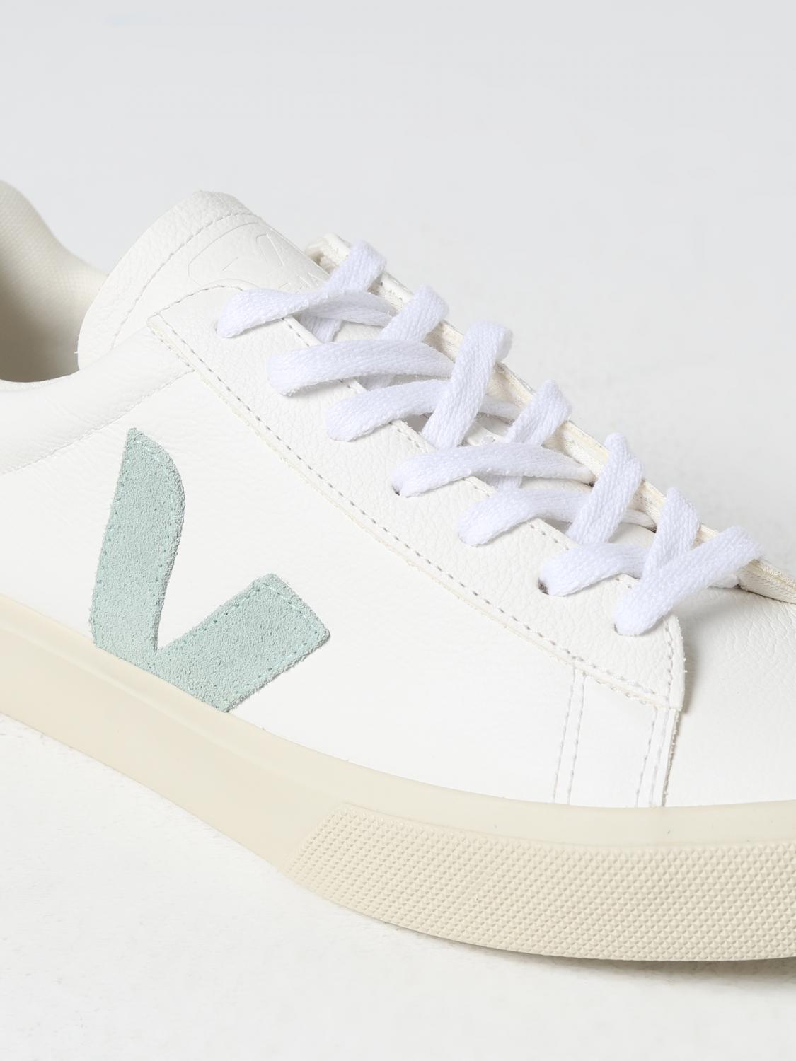 VEJA SNEAKERS: Sneakers Campo Chromefree Veja in pelle , Bianco - Img 4