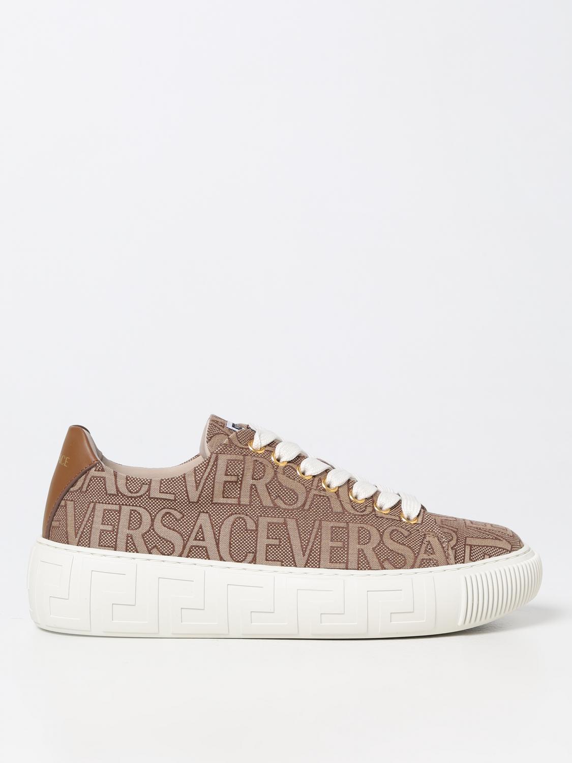 VERSACE BASKETS: Baskets femme Versace, Marron - Img 1