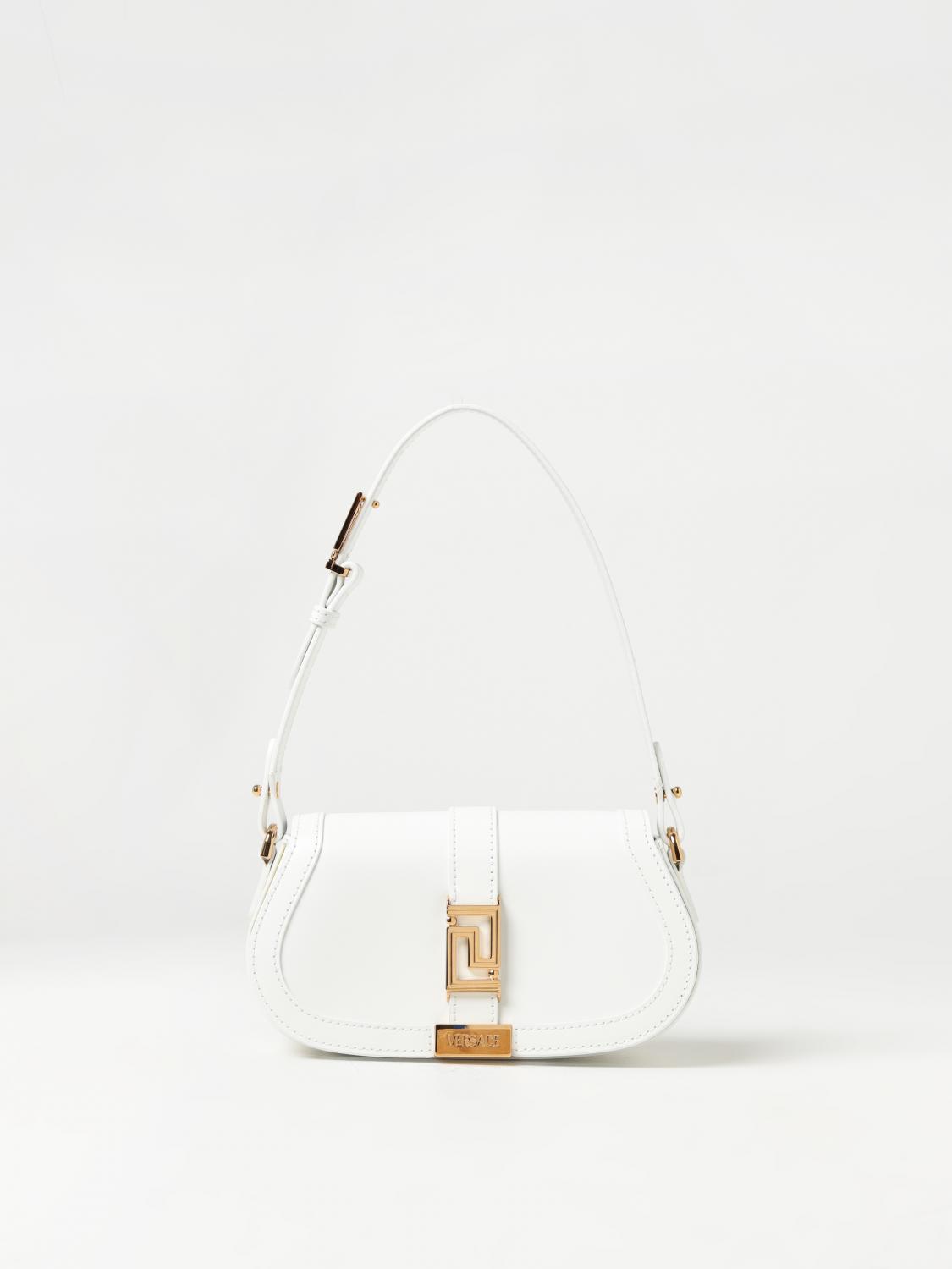 VERSACE MINI BOLSO: Bolso de hombro mujer Versace, Blanco - Img 1