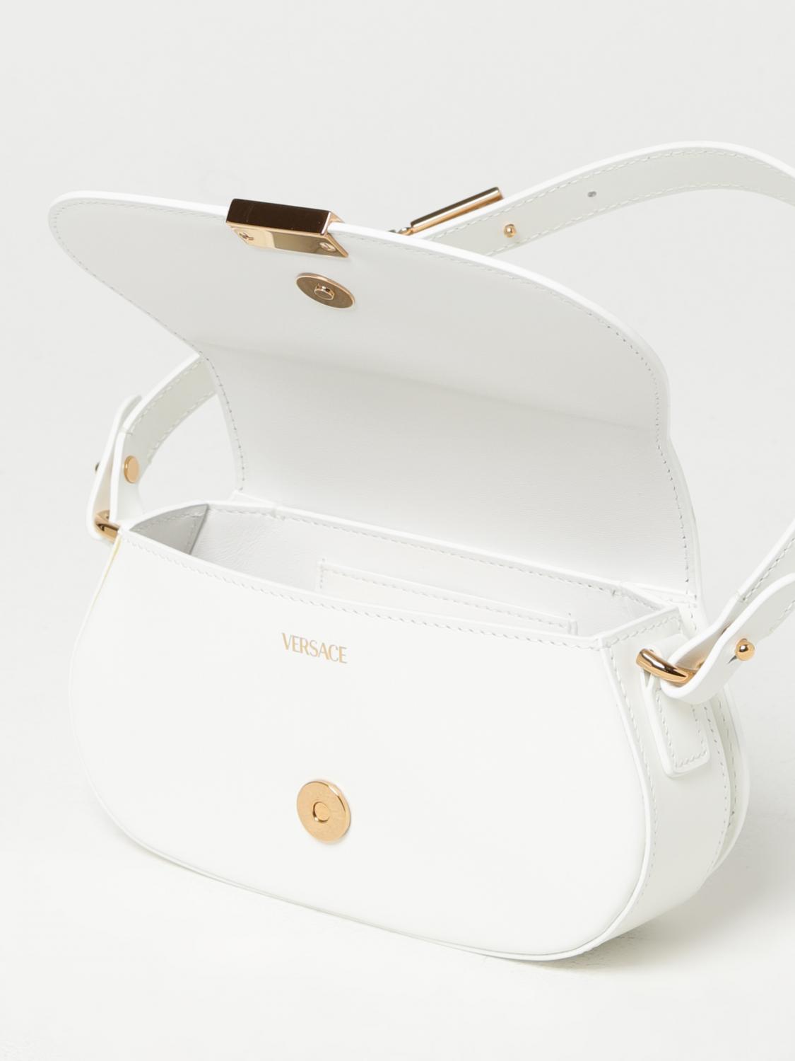 VERSACE MINI BOLSO: Bolso de hombro mujer Versace, Blanco - Img 4