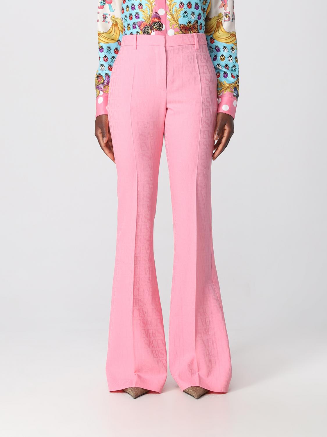 VERSACE PANTS: Versace virgin wool pants, Pink - Img 1