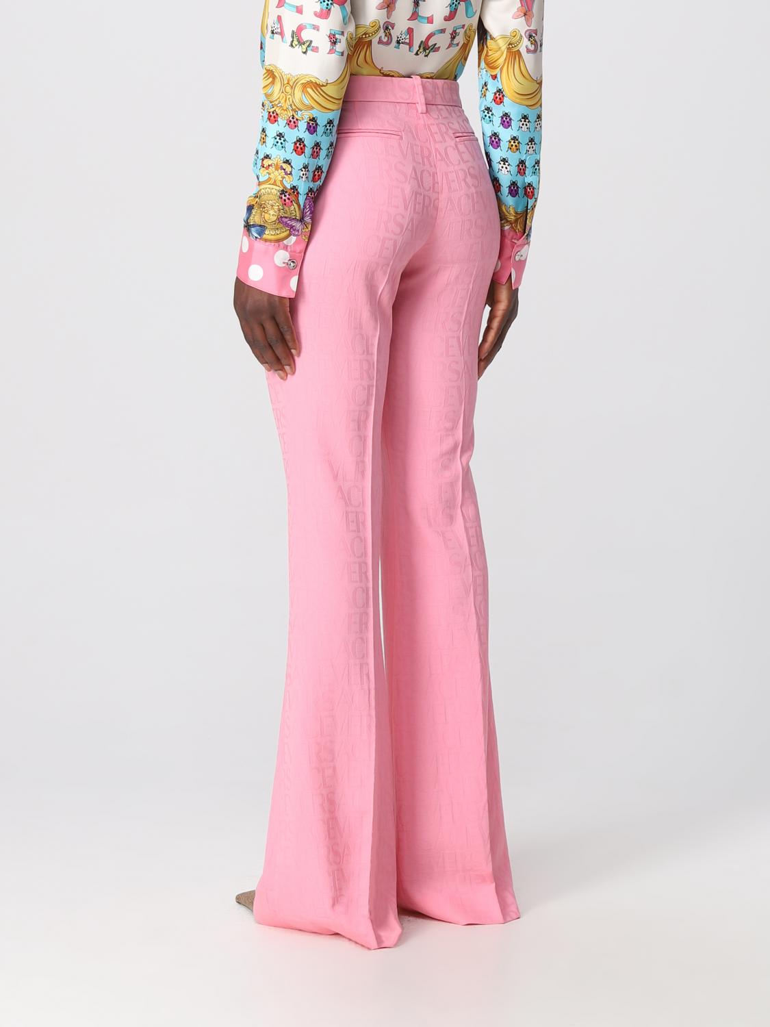 VERSACE PANTS: Versace virgin wool pants, Pink - Img 3