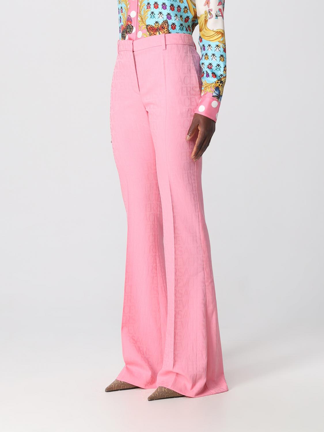 VERSACE PANTS: Versace virgin wool pants, Pink - Img 4