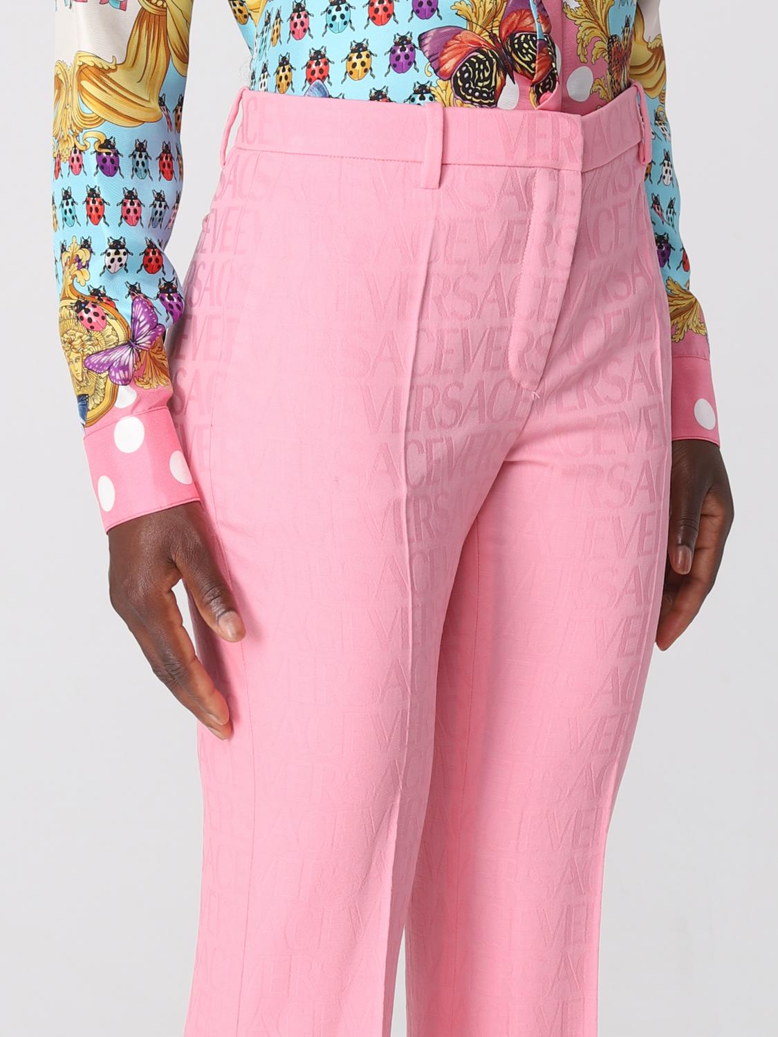 VERSACE PANTS: Versace virgin wool pants, Pink - Img 5