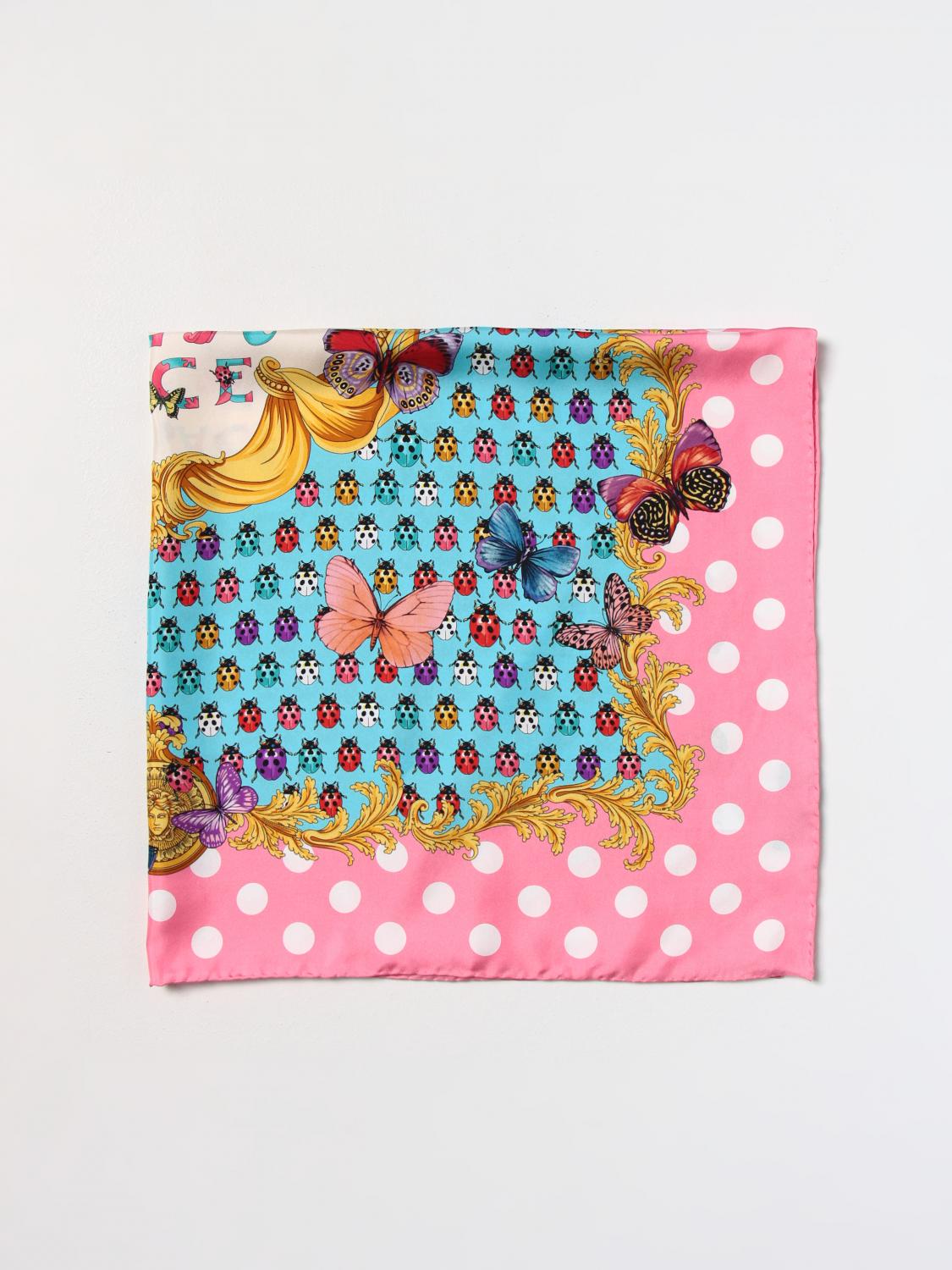 VERSACE FOULARD: Foulard Versace in seta, Rosa - Img 1