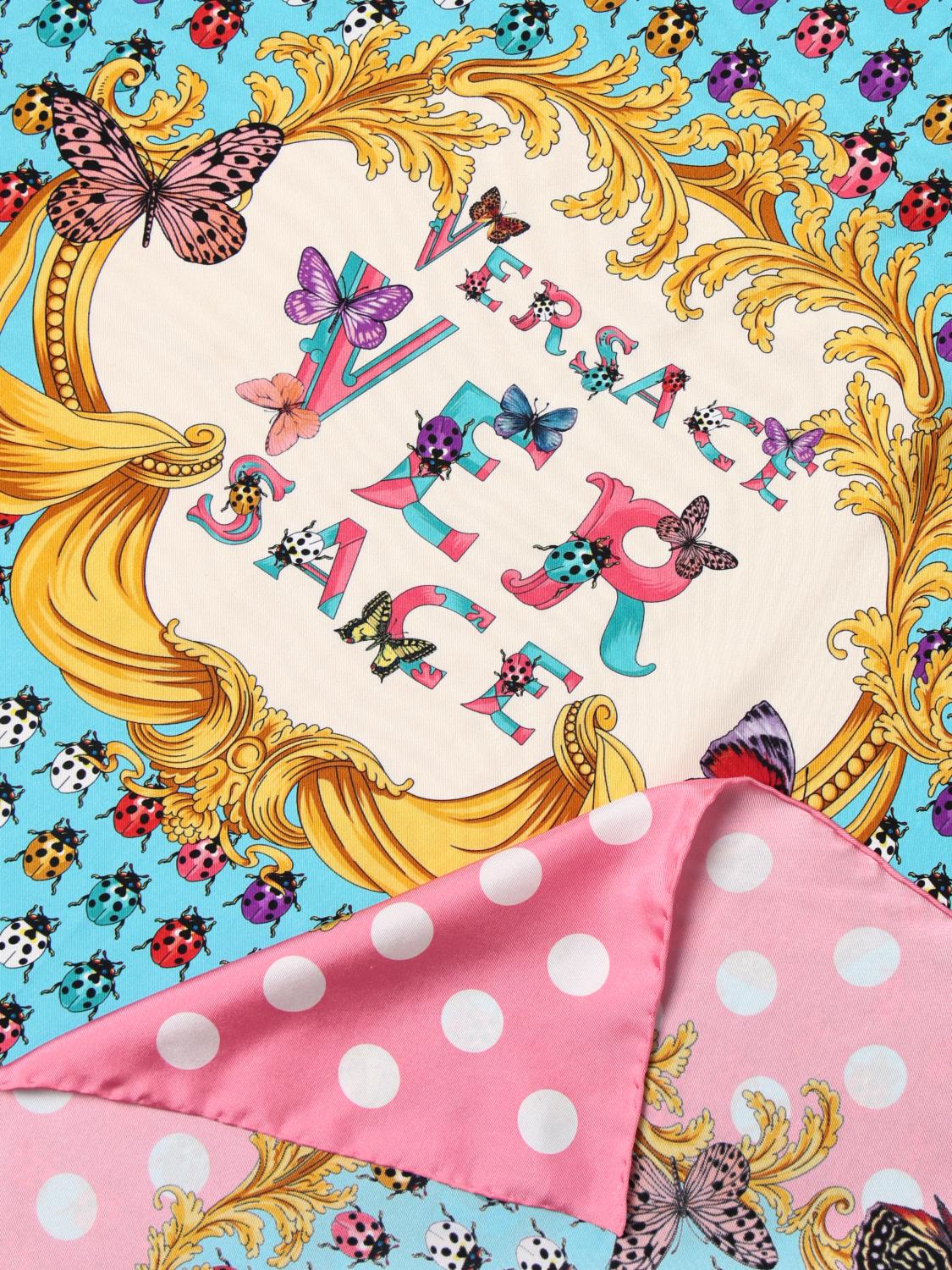 VERSACE FOULARD: Foulard Versace in seta, Rosa - Img 3