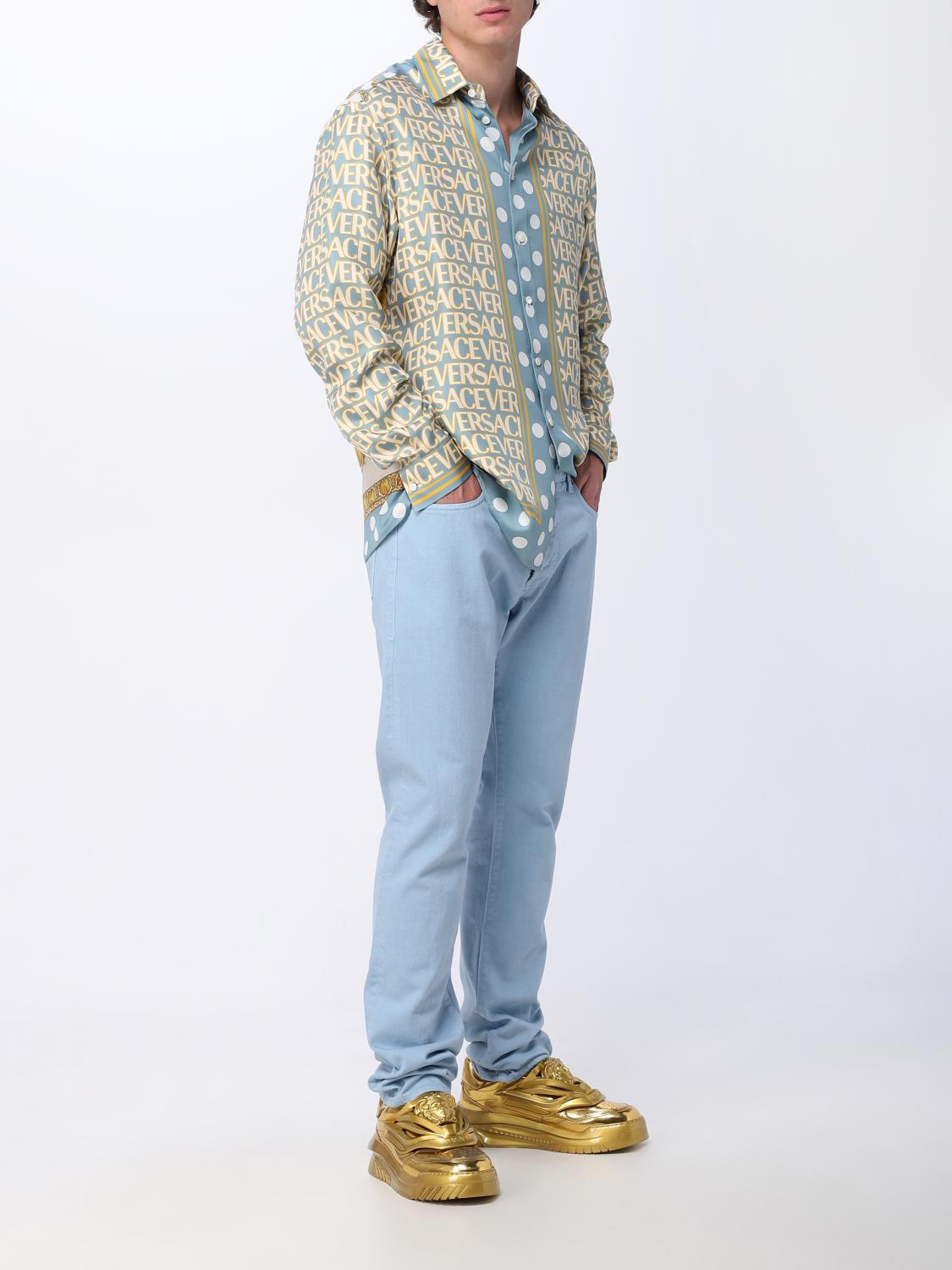 VERSACE HEMD: Hemd herren Versace, Hellblau - Img 2