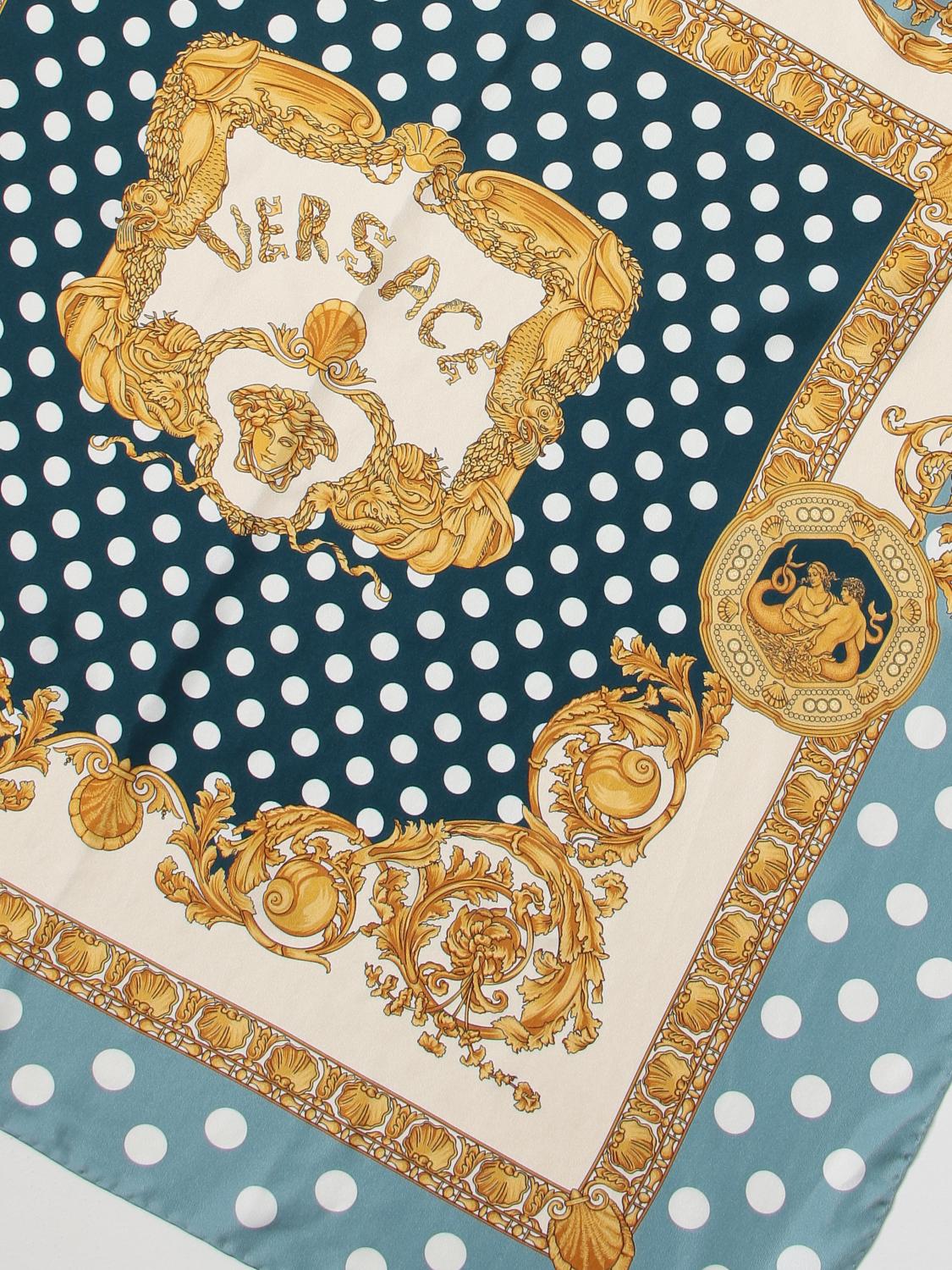 VERSACE FULAR: Fular hombre Versace, Azul Claro - Img 3
