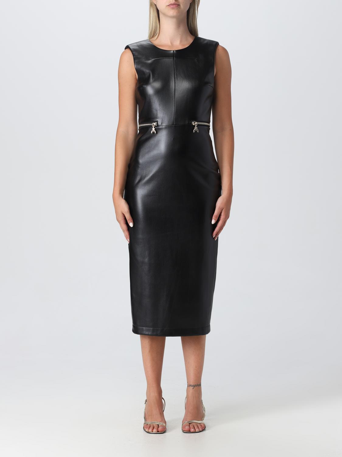 patrizia pepe leather dress woman - Black launch091526