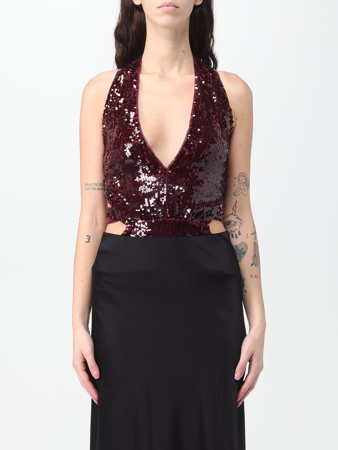 PATRIZIA PEPE BODY: Body mujer Patrizia Pepe, Granate - Img 1