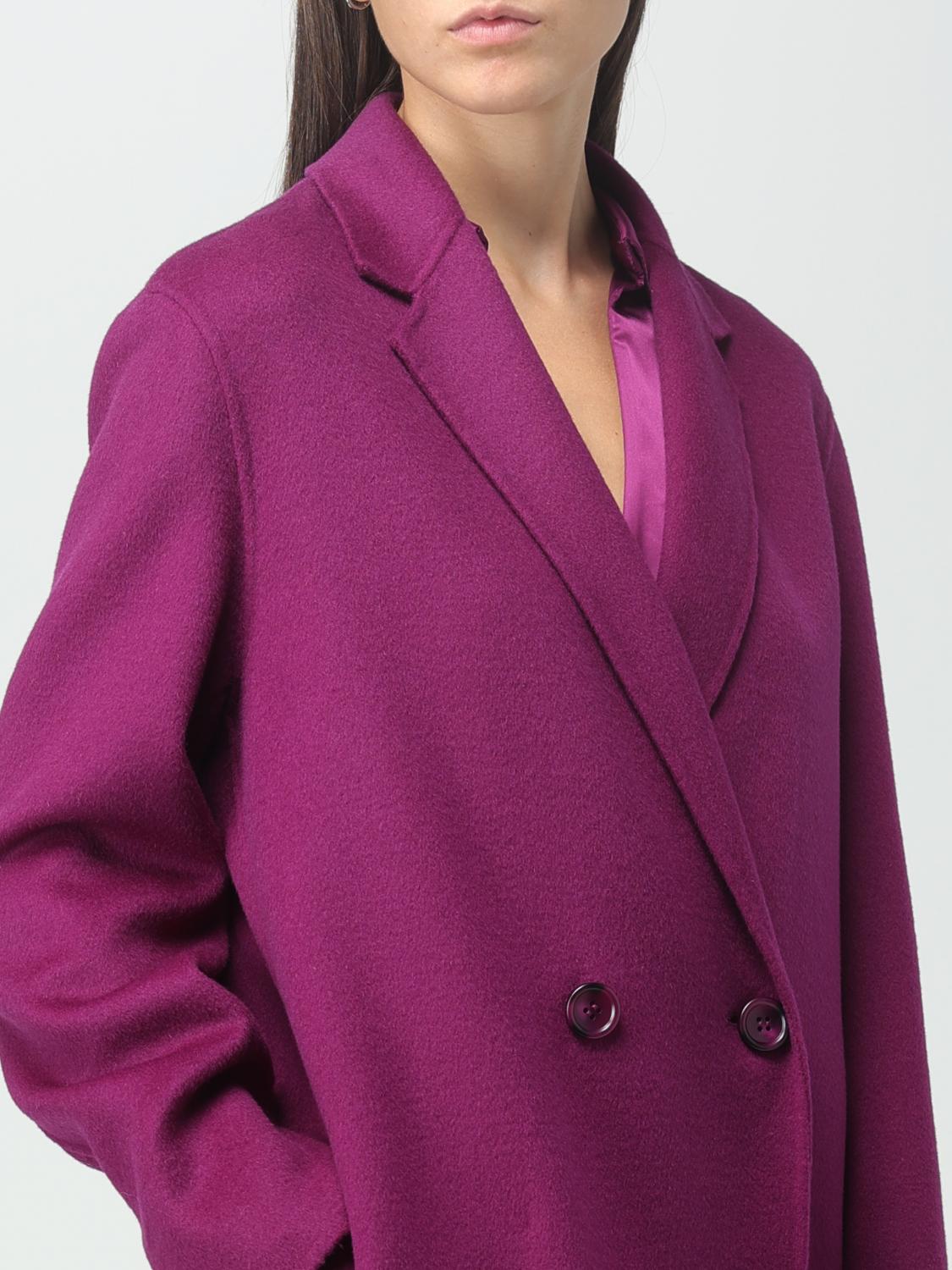 PATRIZIA PEPE CAPPOTTO: Cappotto Patrizia Pepe in panno, Viola - Img 4