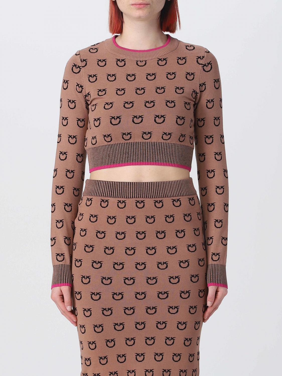PINKO JERSEY: Jersey mujer Pinko, Camello - Img 1
