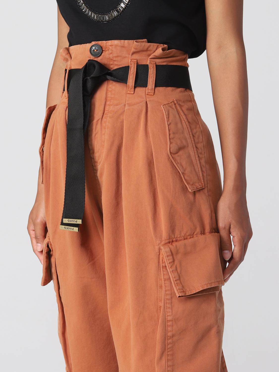 PINKO PANTALONES: Pantalón mujer Pinko, Marrón - Img 3