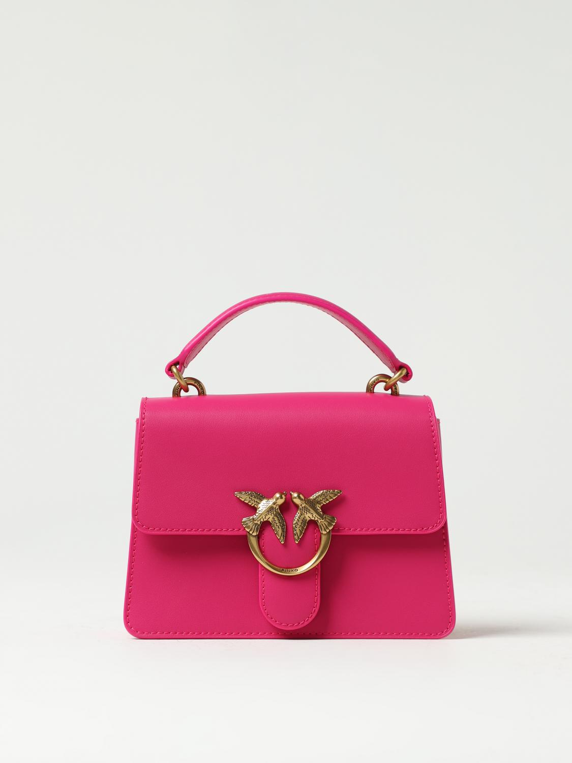PINKO BORSA MINI: Borsa Mini Love Pinko in pelle , Fuxia - Img 1