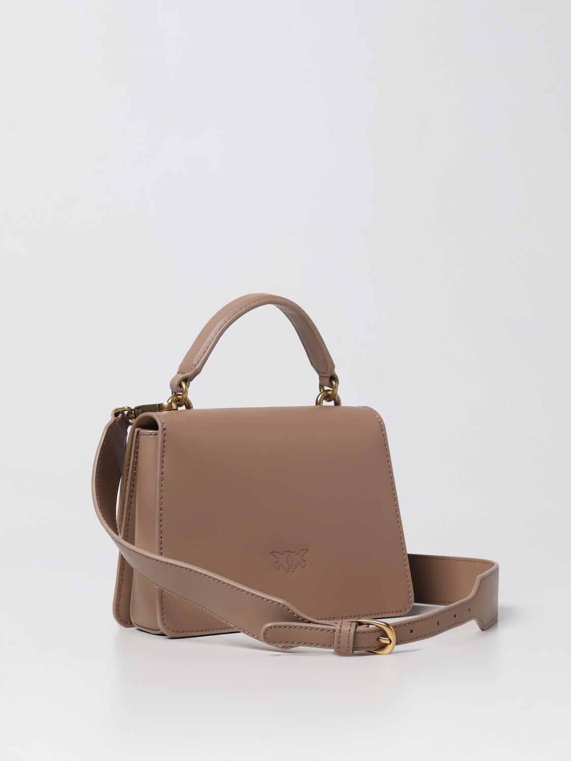 PINKO BORSA MINI: Borsa Mini Love Pinko in pelle , Beige - Img 2
