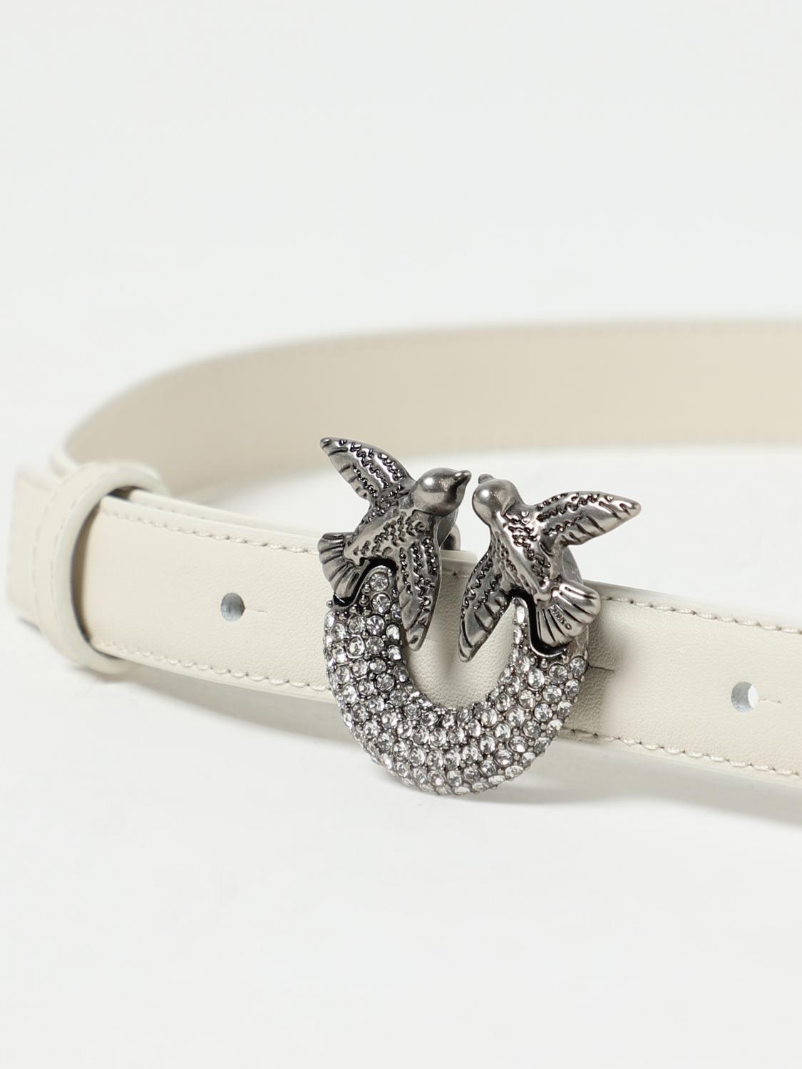 PINKO: Belt woman - White 1 | Pinko belt 100143A0F1 online