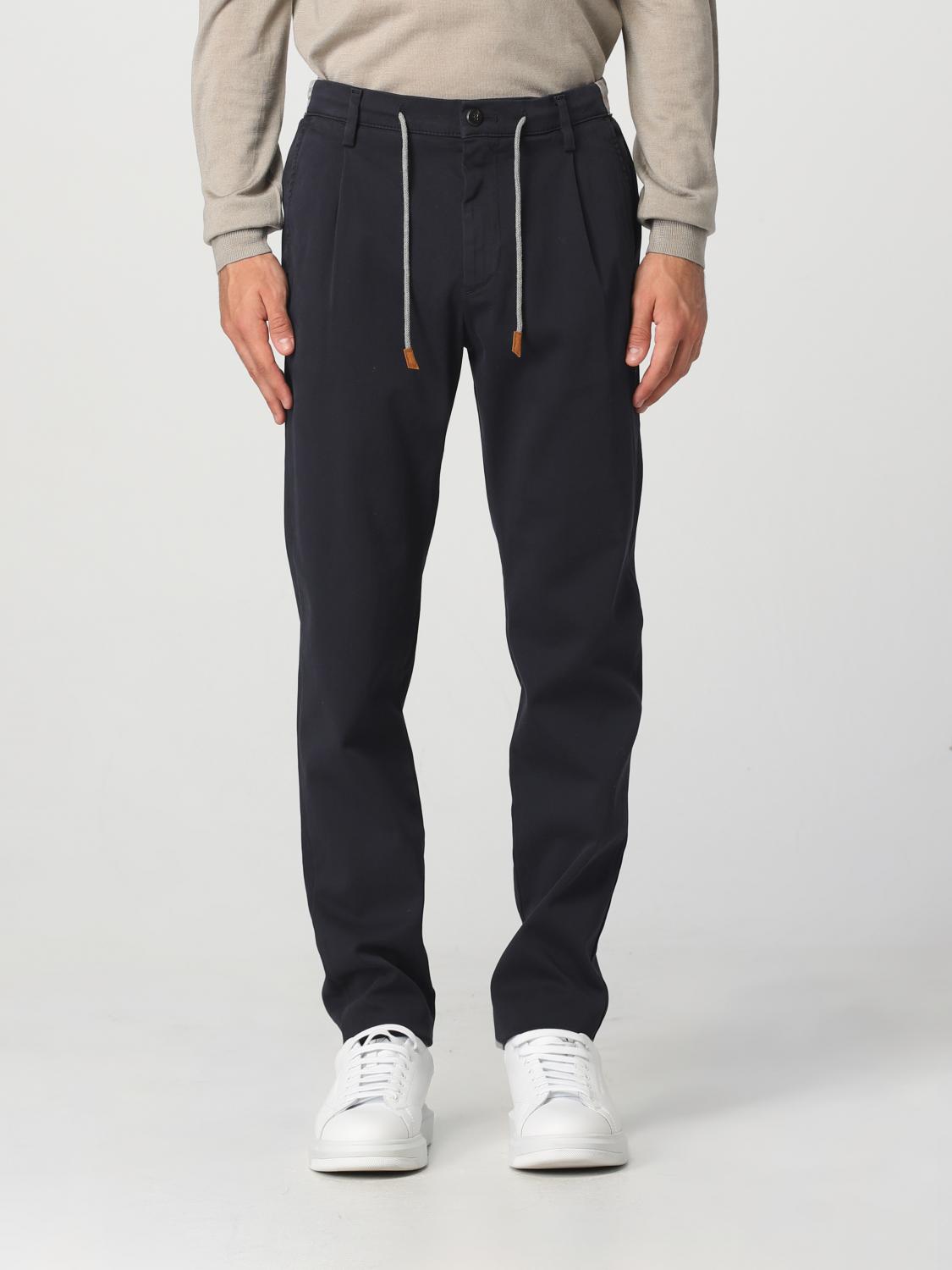 ELEVENTY PANTALONI: Pantalone Eleventy in cotone, Blue - Img 1