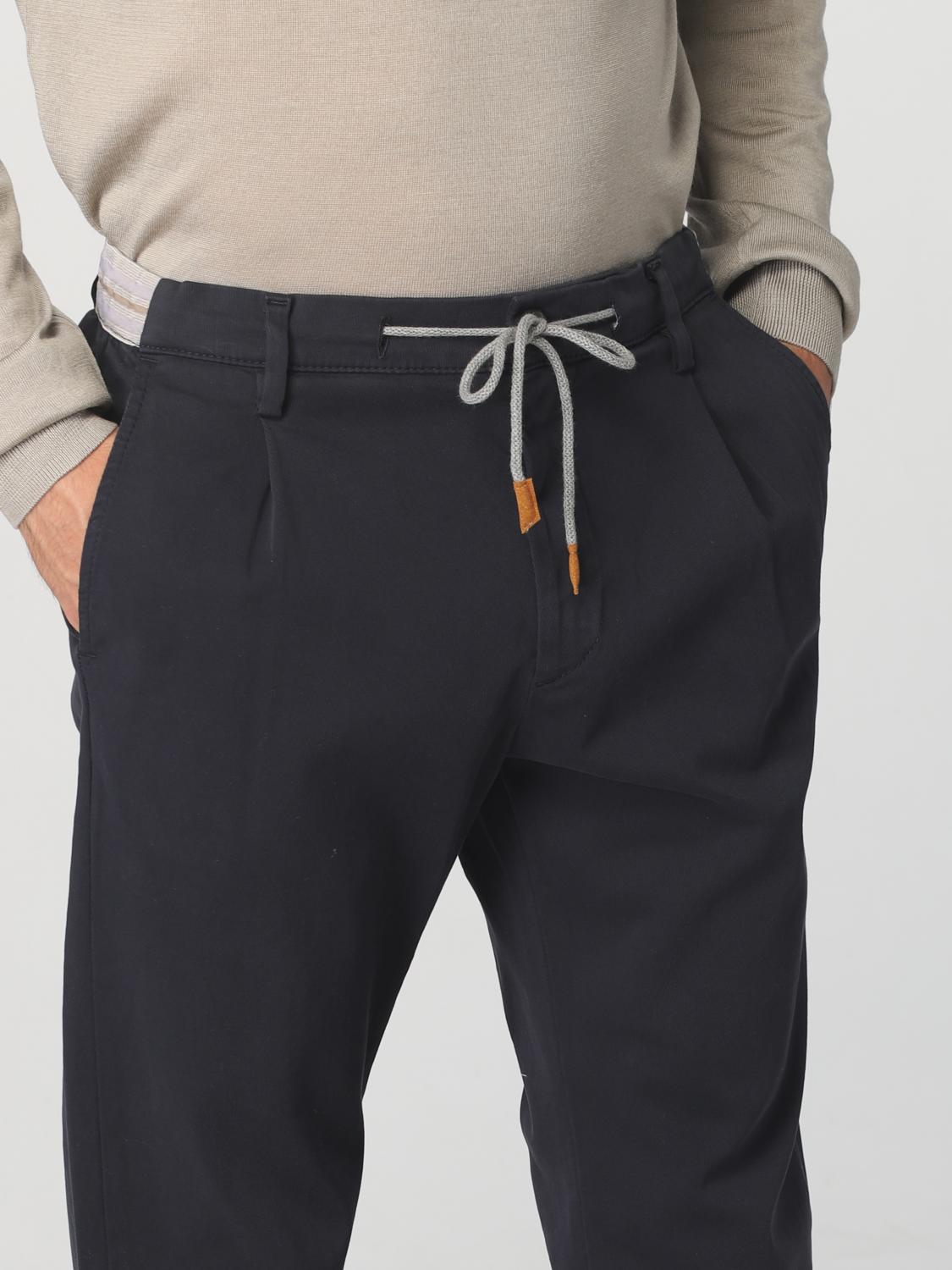 ELEVENTY PANTALONI: Pantalone Eleventy in cotone, Blue - Img 3