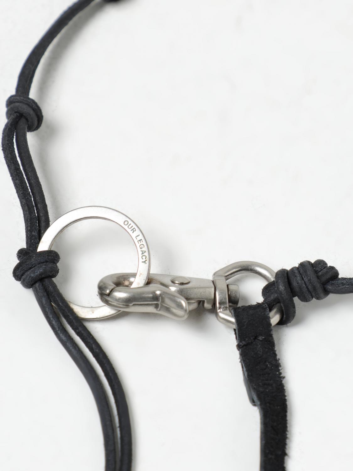 ☆OUR LEGACY☆ Radon Necklace Black A2208LBL OUR LEGACY: Jewel men - Black | Our Legacy jewel A2208LBL