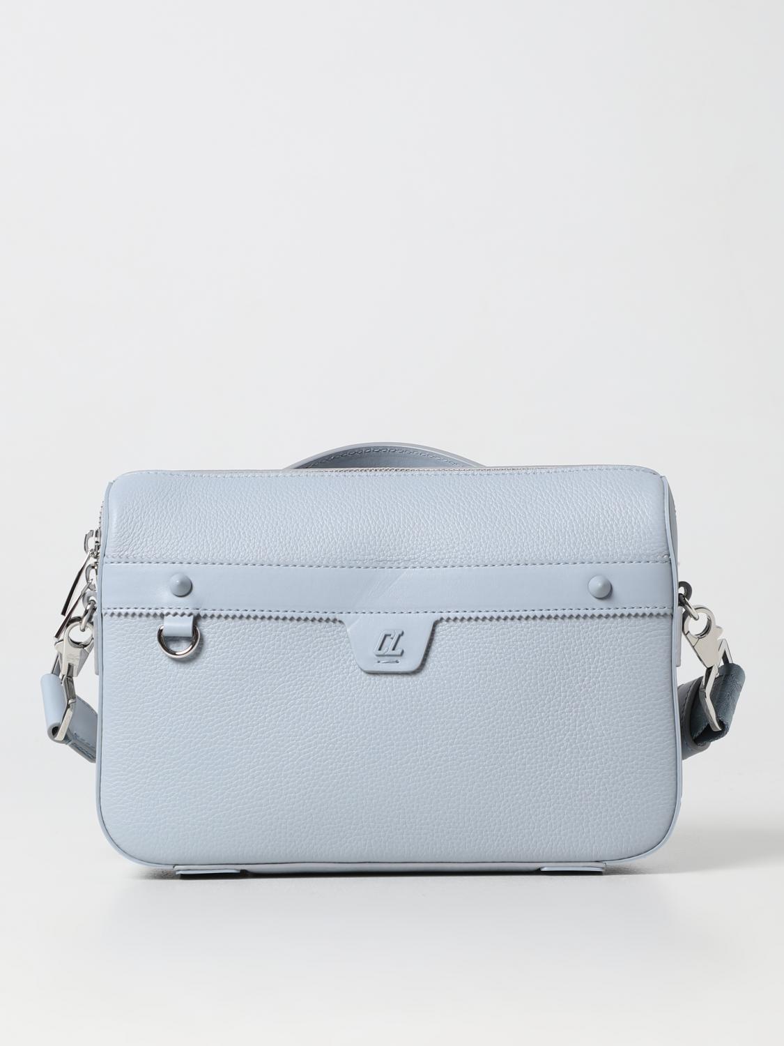 CHRISTIAN LOUBOUTIN: Ruisbuddy bag in grained leather - Blue