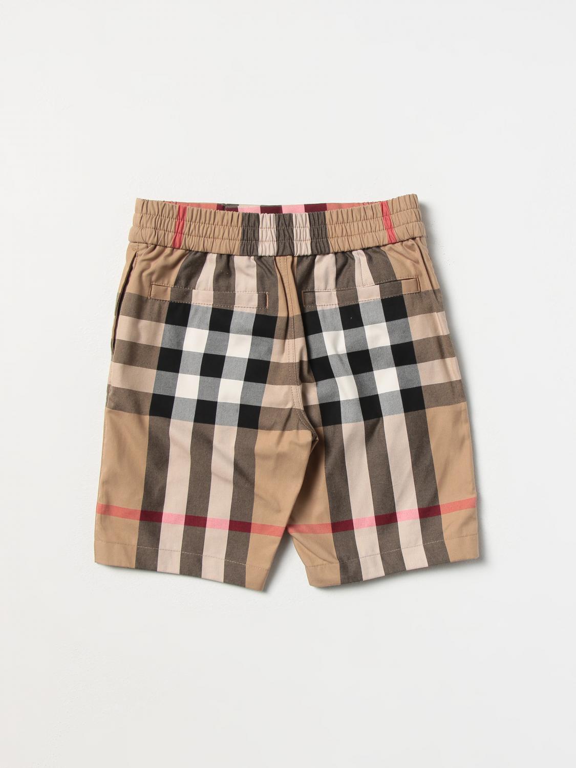 BURBERRY Shorts kids Beige Burberry shorts 8068679 online at GIGLIO.COM