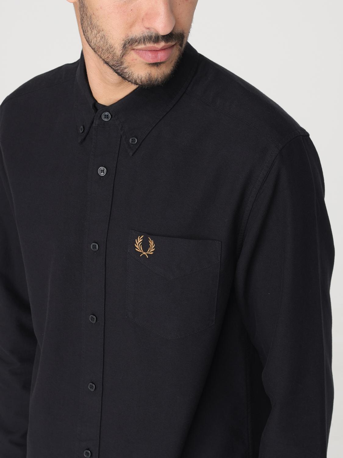 FRED PERRY CAMICIA: Camicia Fred Perry in cotone con logo, Nero 1 - Img 3